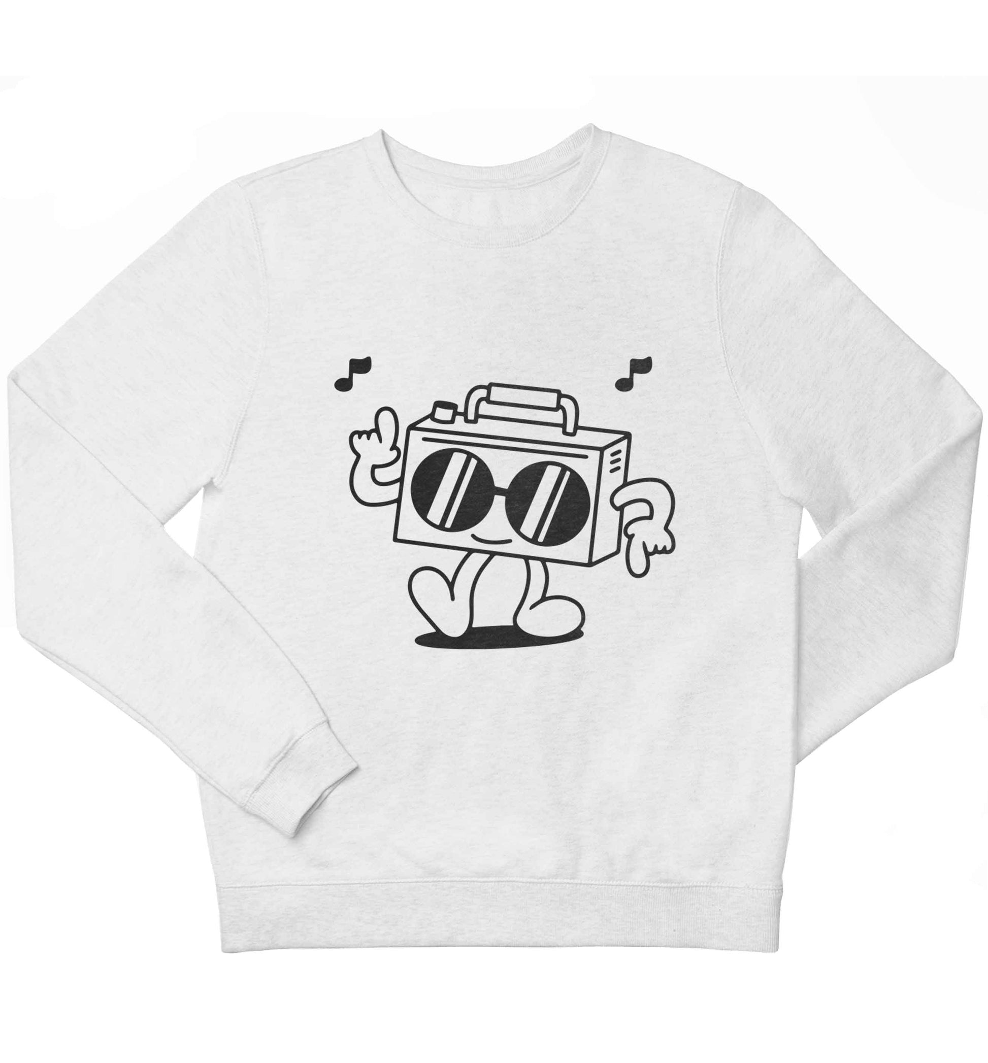 Boombox children's white sweater 12-13 Years
