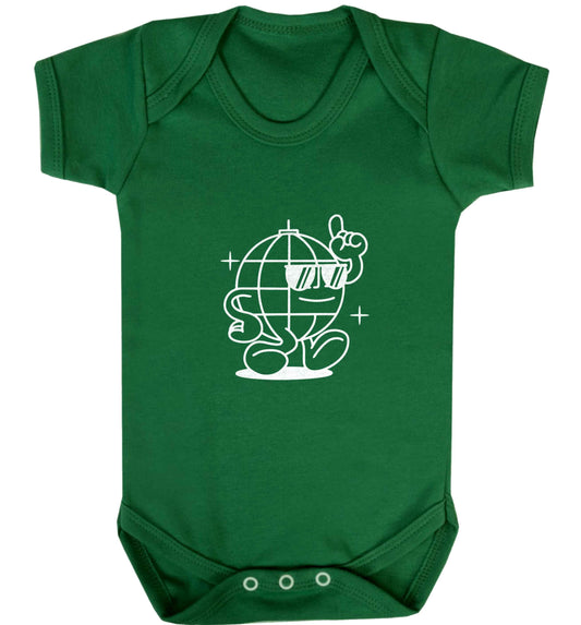 Disco ball baby vest green 18-24 months