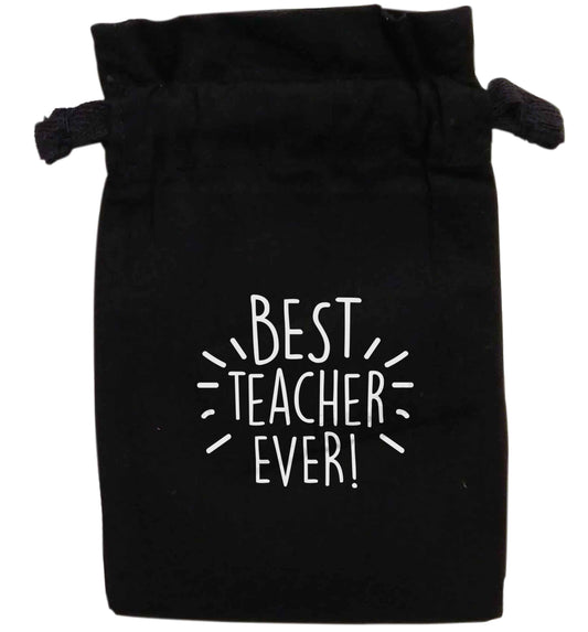 Best teacher ever! | XS - L | Pouch / Drawstring bag / Sack | Organic Cotton | Bulk discounts available!
