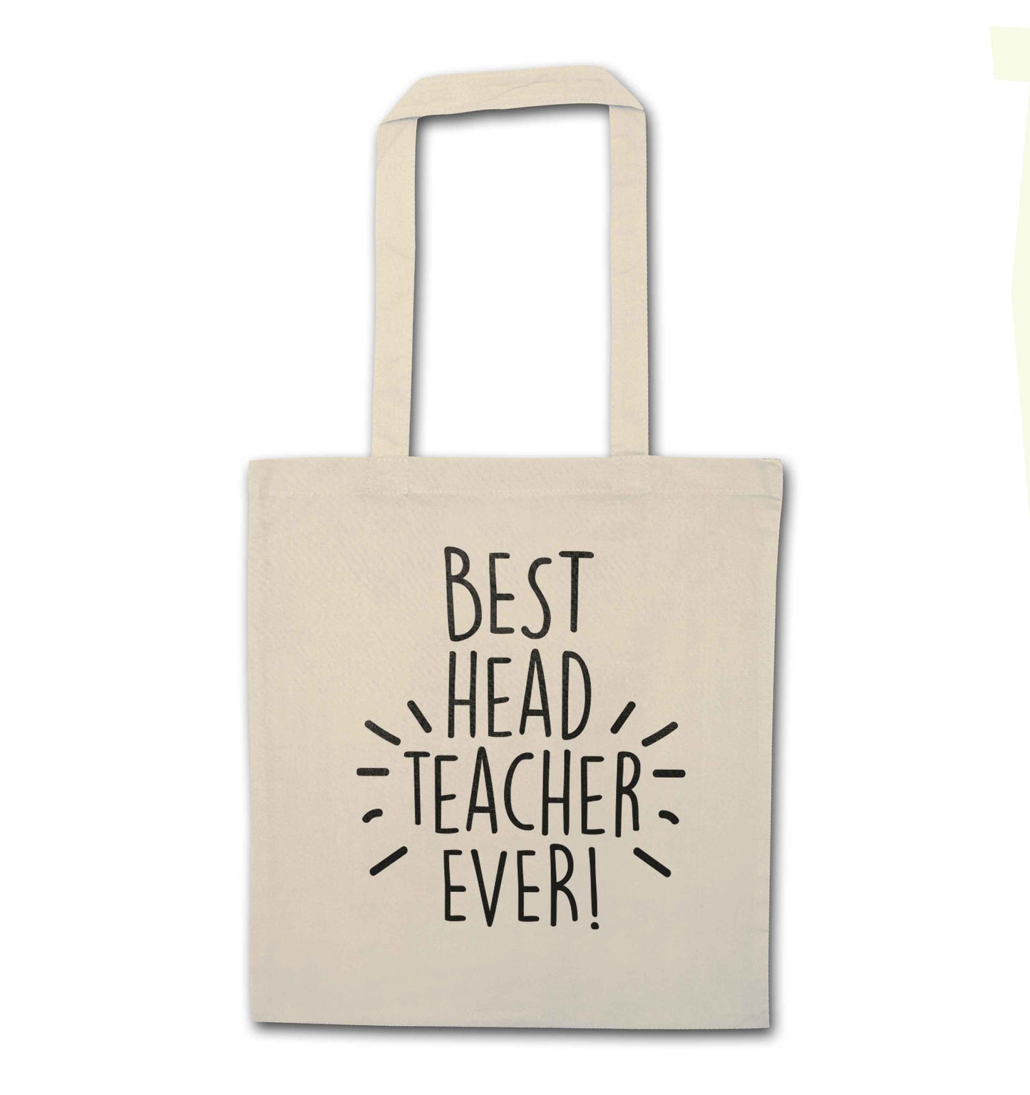 Best head teacher ever! natural tote bag