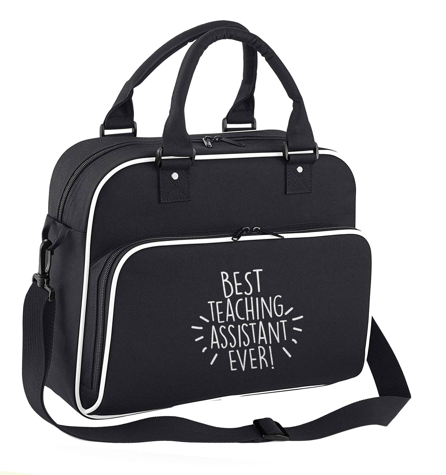Best teaching assistant ever! children's dance bag black with white detail