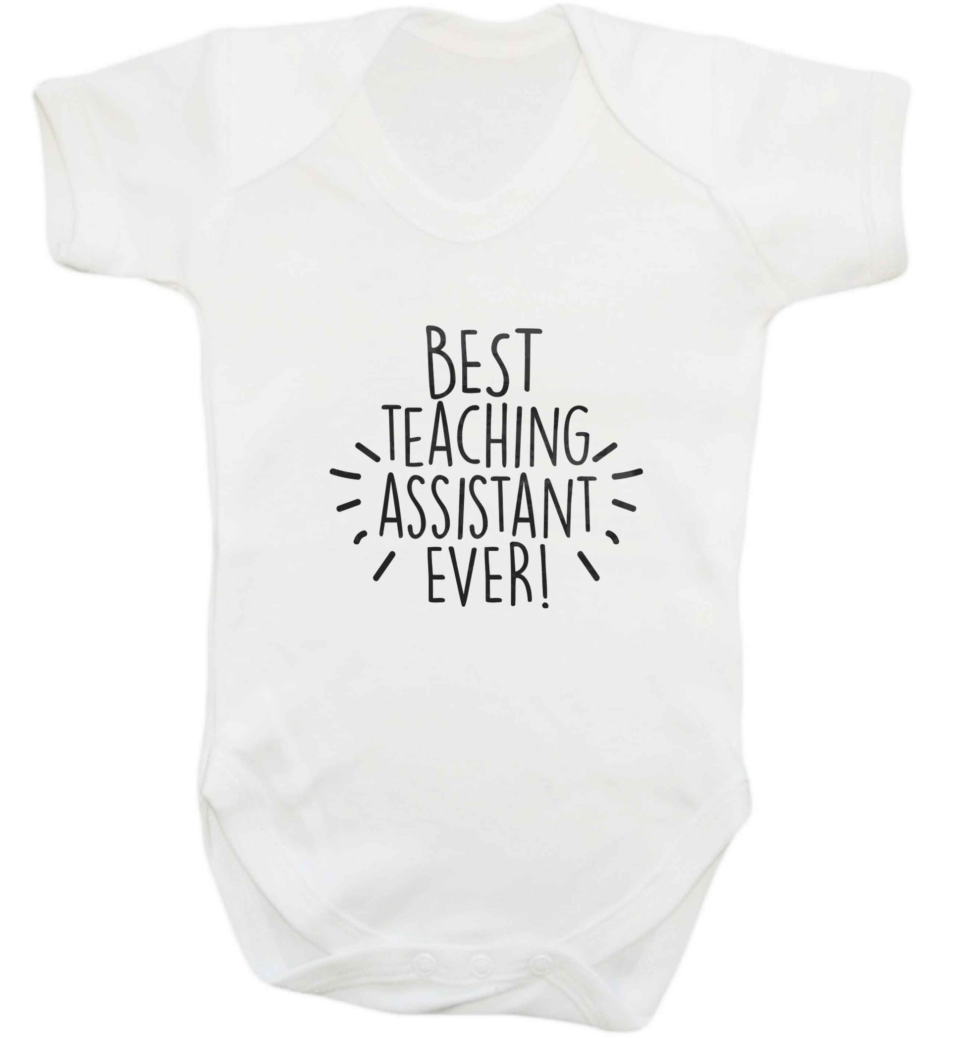 Best teaching assistant ever! baby vest white 18-24 months