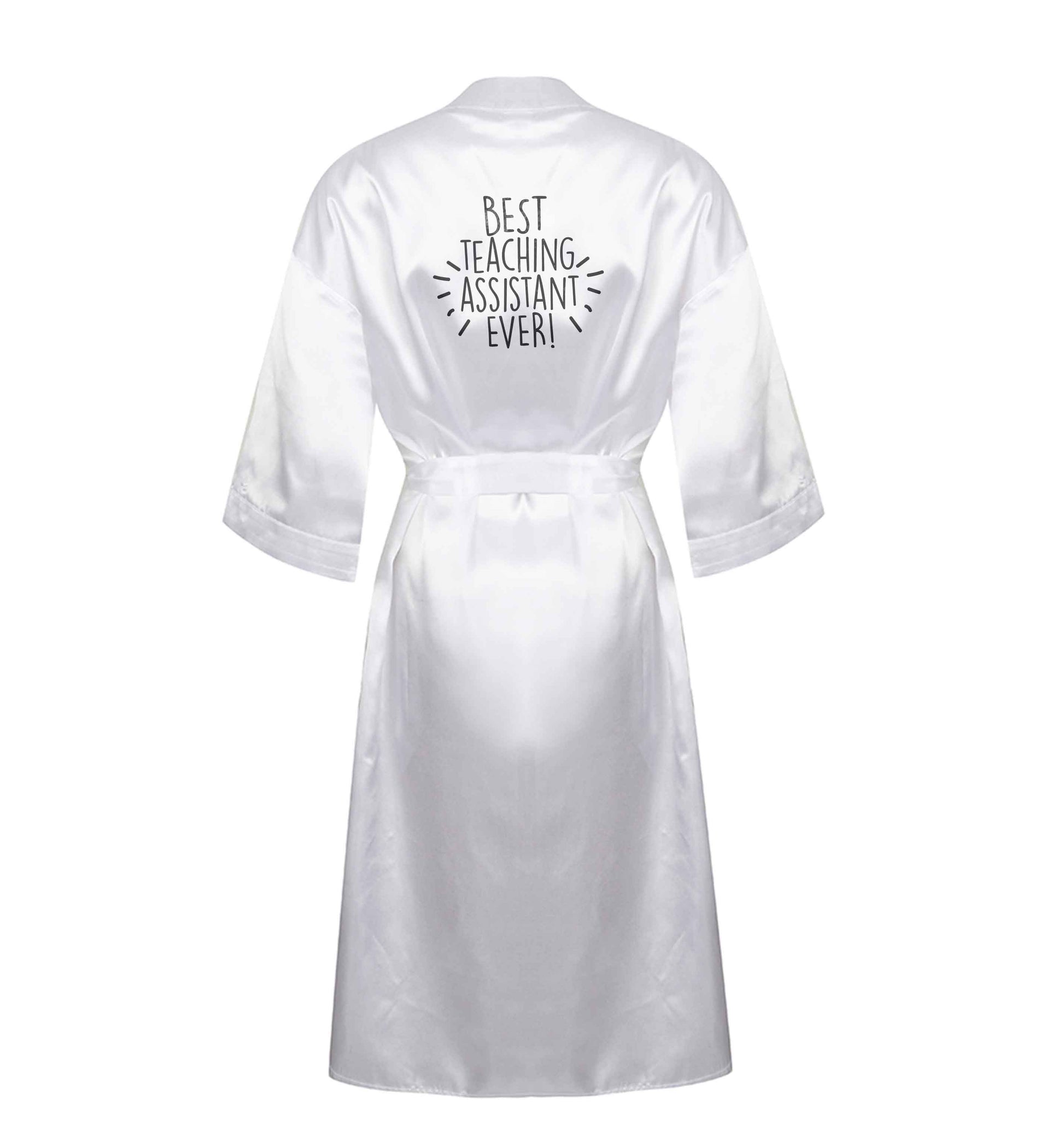 Best teaching assistant ever! XL/XXL white ladies dressing gown size 16/18