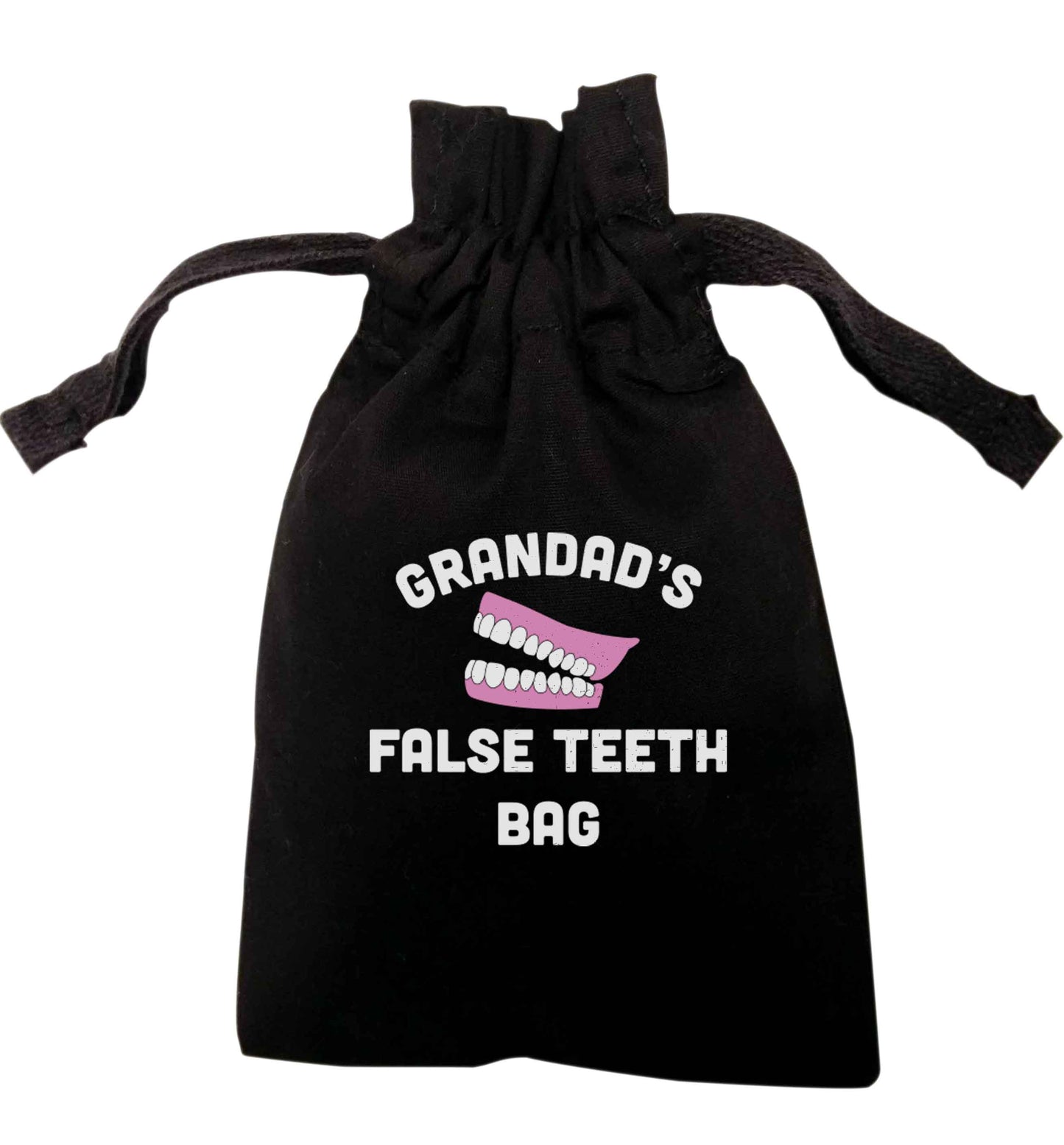 Grandmas false teeth bag | XS - L | Pouch / Drawstring bag / Sack | Organic Cotton | Bulk discounts available!