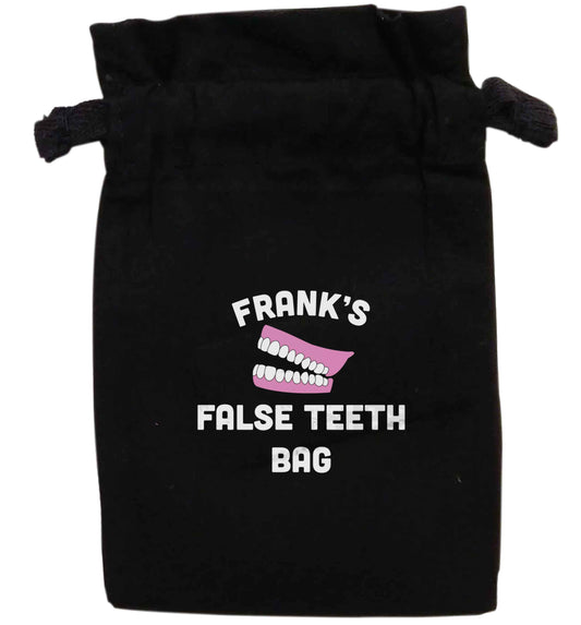 Personalised false teeth bag | XS - L | Pouch / Drawstring bag / Sack | Organic Cotton | Bulk discounts available!