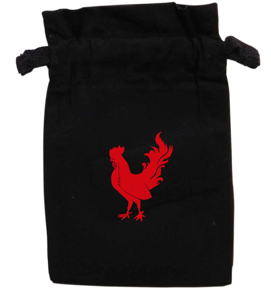 Rooster | XS - L | Pouch / Drawstring bag / Sack | Organic Cotton | Bulk discounts available!