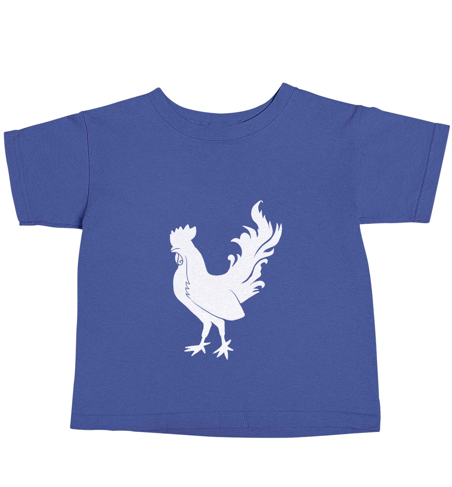 Rooster blue baby toddler Tshirt 2 Years