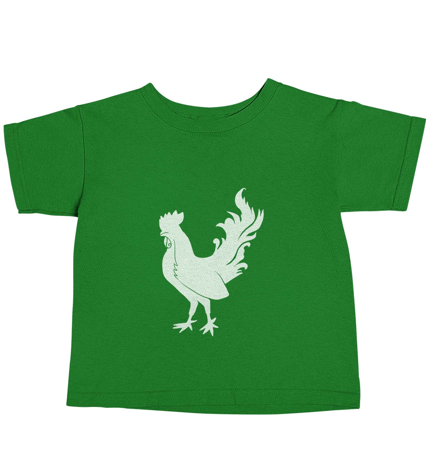 Rooster green baby toddler Tshirt 2 Years