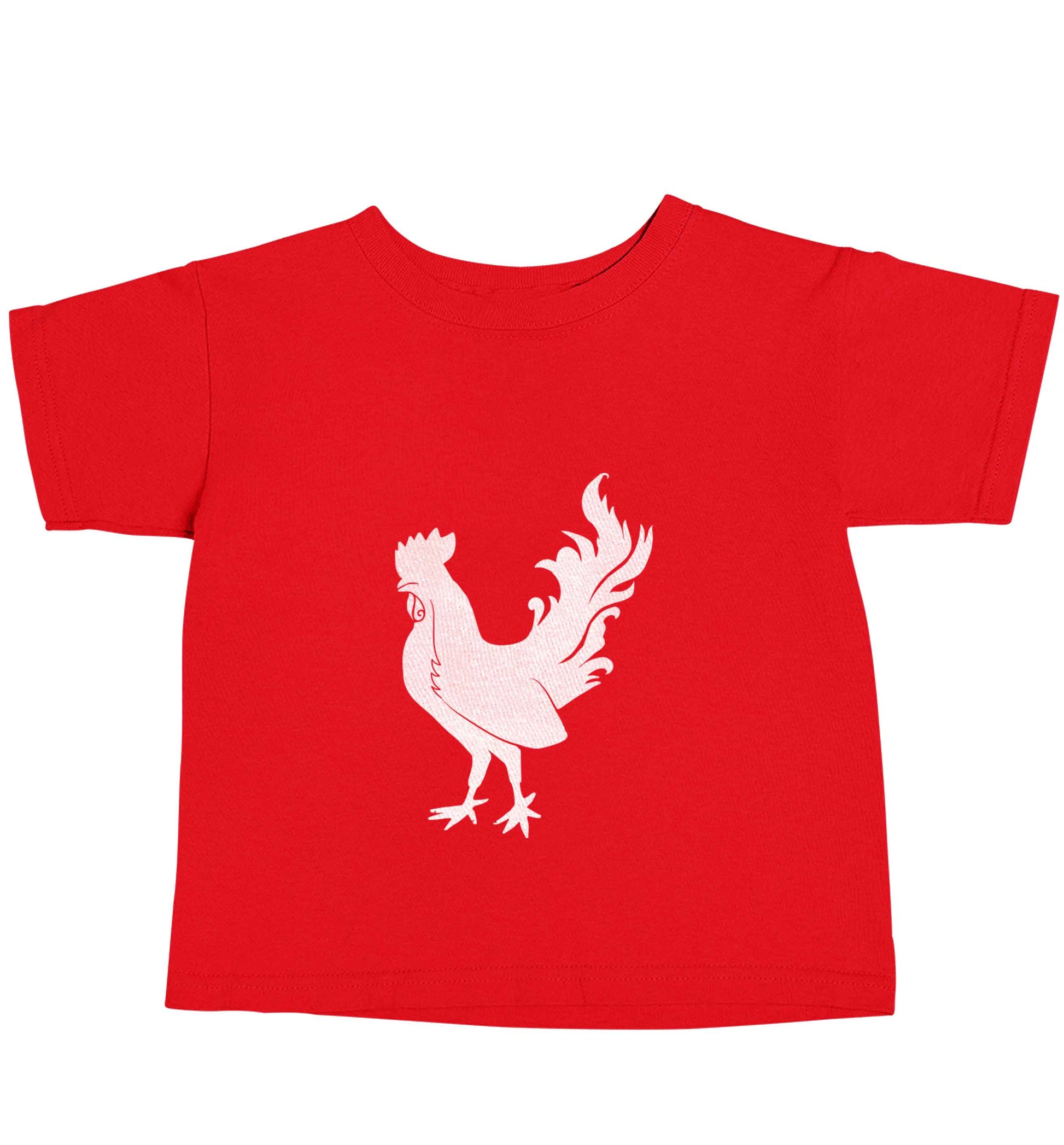 Rooster red baby toddler Tshirt 2 Years