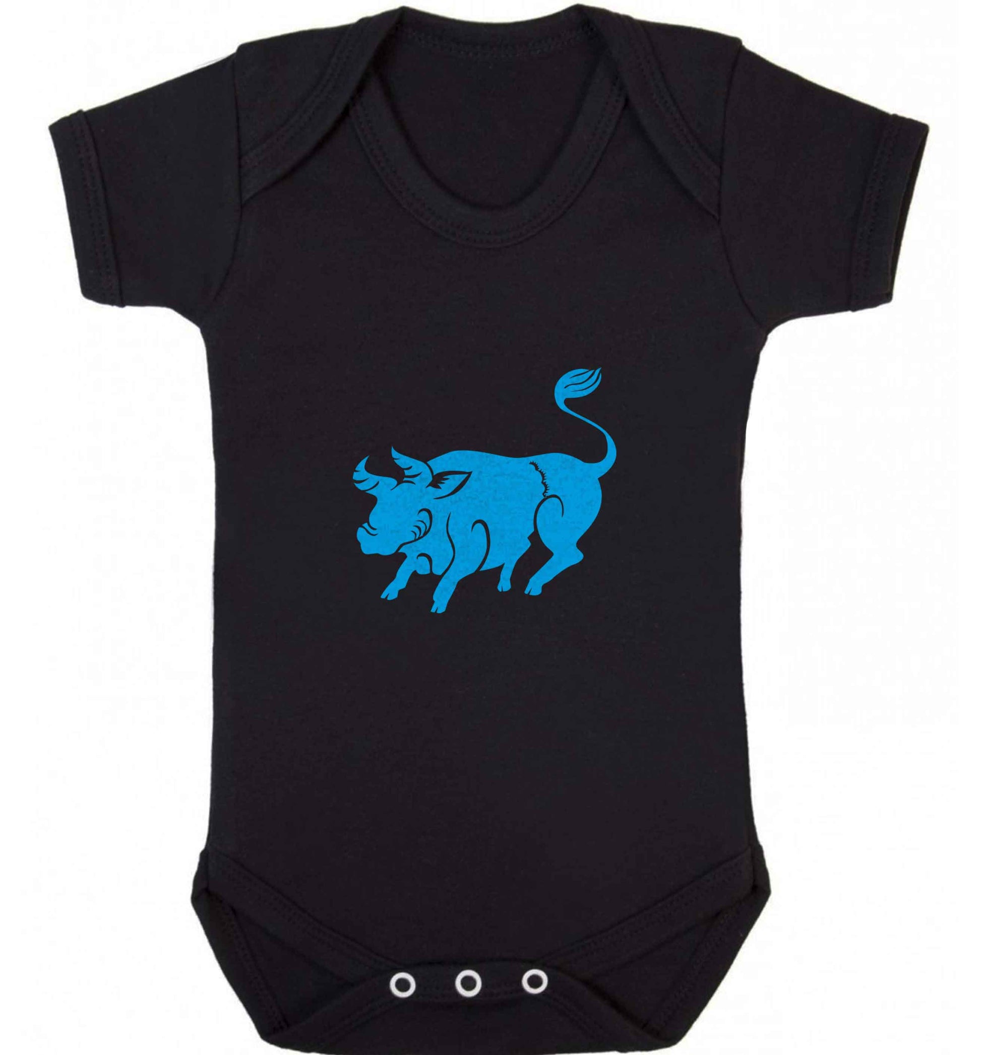 Blue ox baby vest black 18-24 months