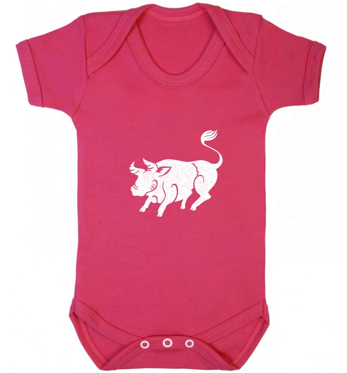 Blue ox baby vest dark pink 18-24 months