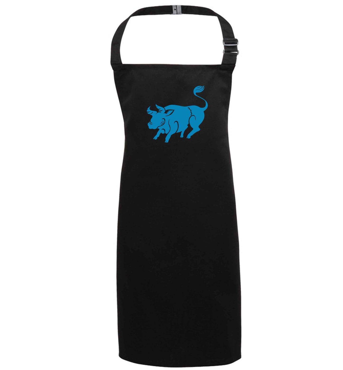Blue ox black apron 7-10 years