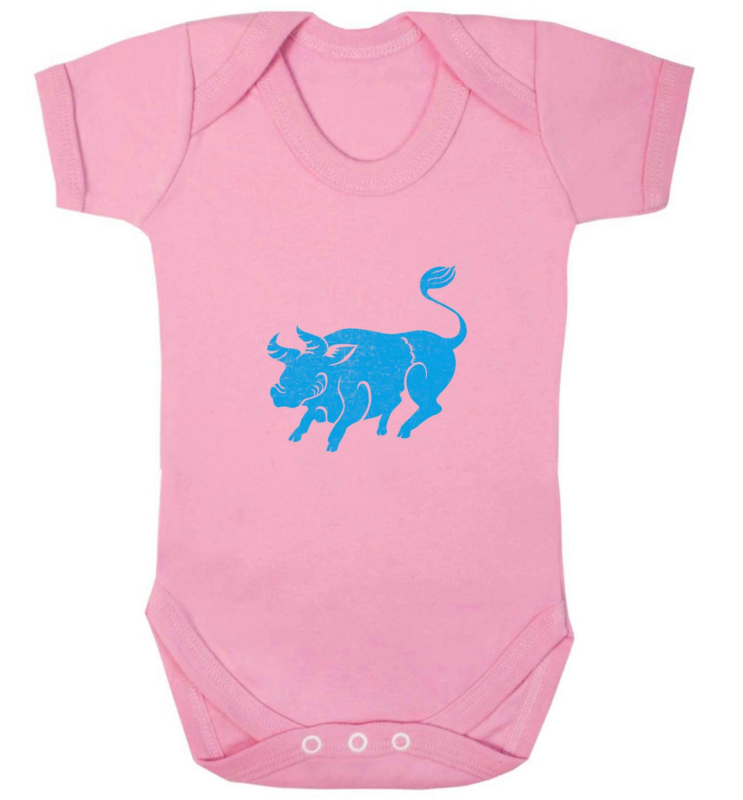 Blue ox baby vest pale pink 18-24 months