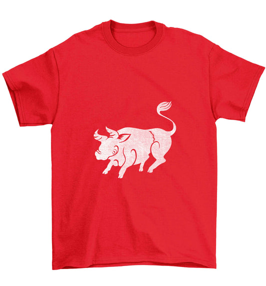 Blue ox Children's red Tshirt 12-13 Years
