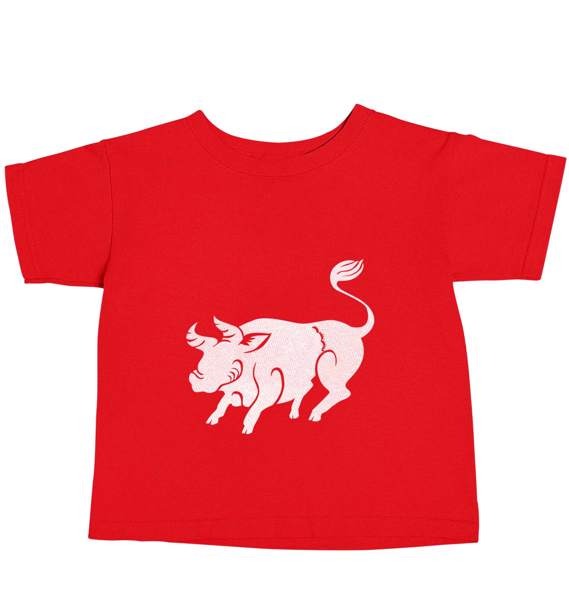 Blue ox red baby toddler Tshirt 2 Years