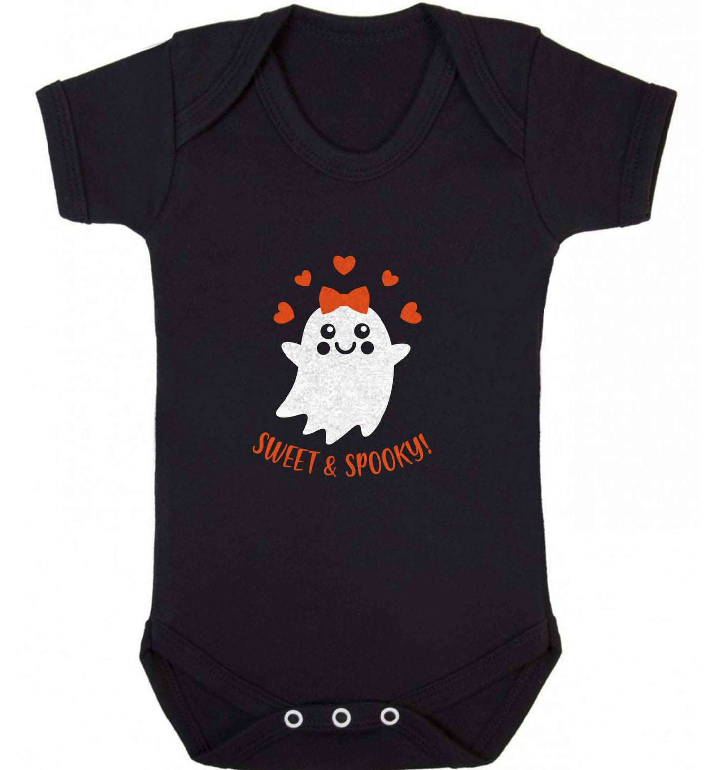 Sweet and spooky baby vest black 18-24 months