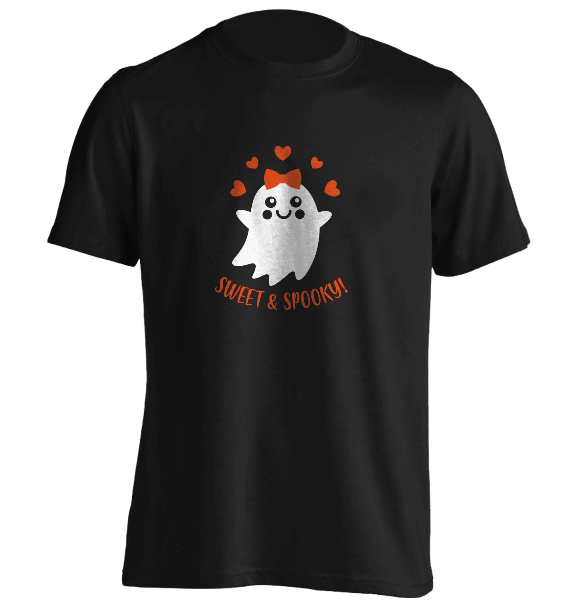 Sweet and spooky adults unisex black Tshirt 2XL