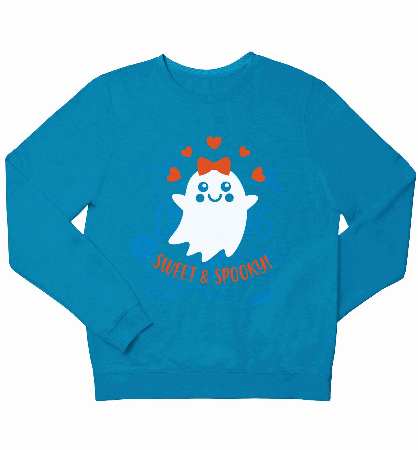 Sweet and spooky children's blue sweater 12-13 Years