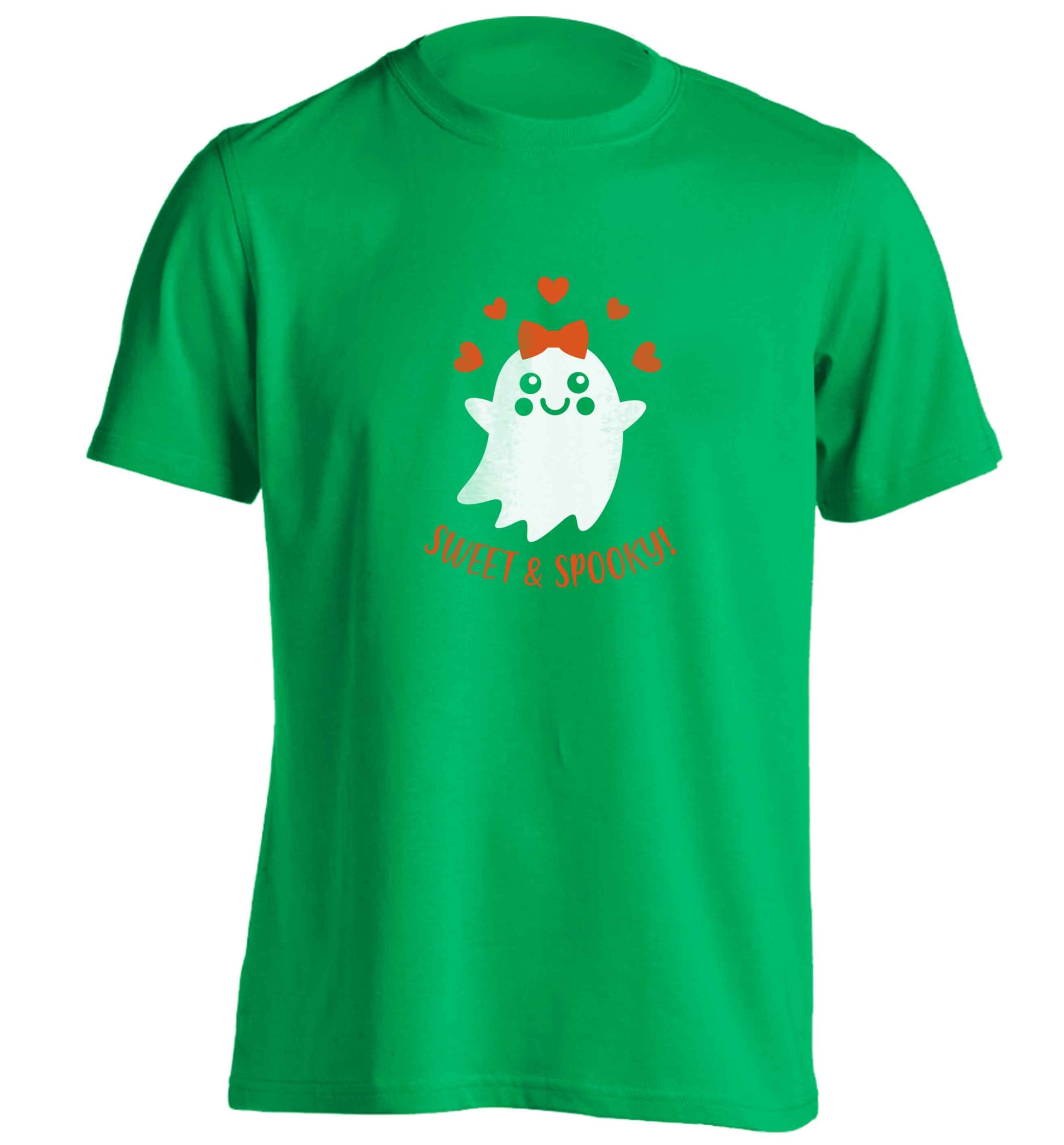 Sweet and spooky adults unisex green Tshirt 2XL