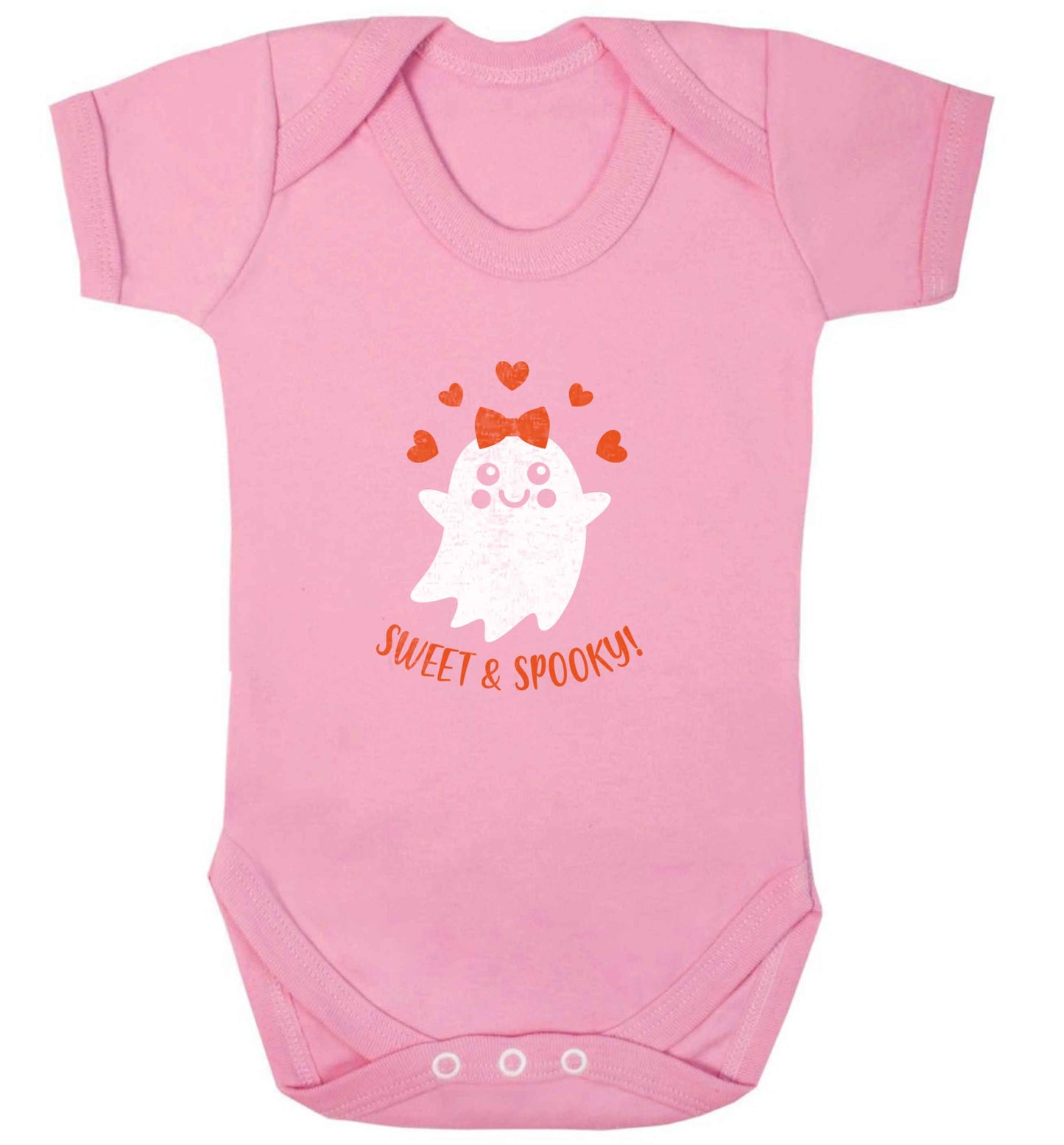 Sweet and spooky baby vest pale pink 18-24 months