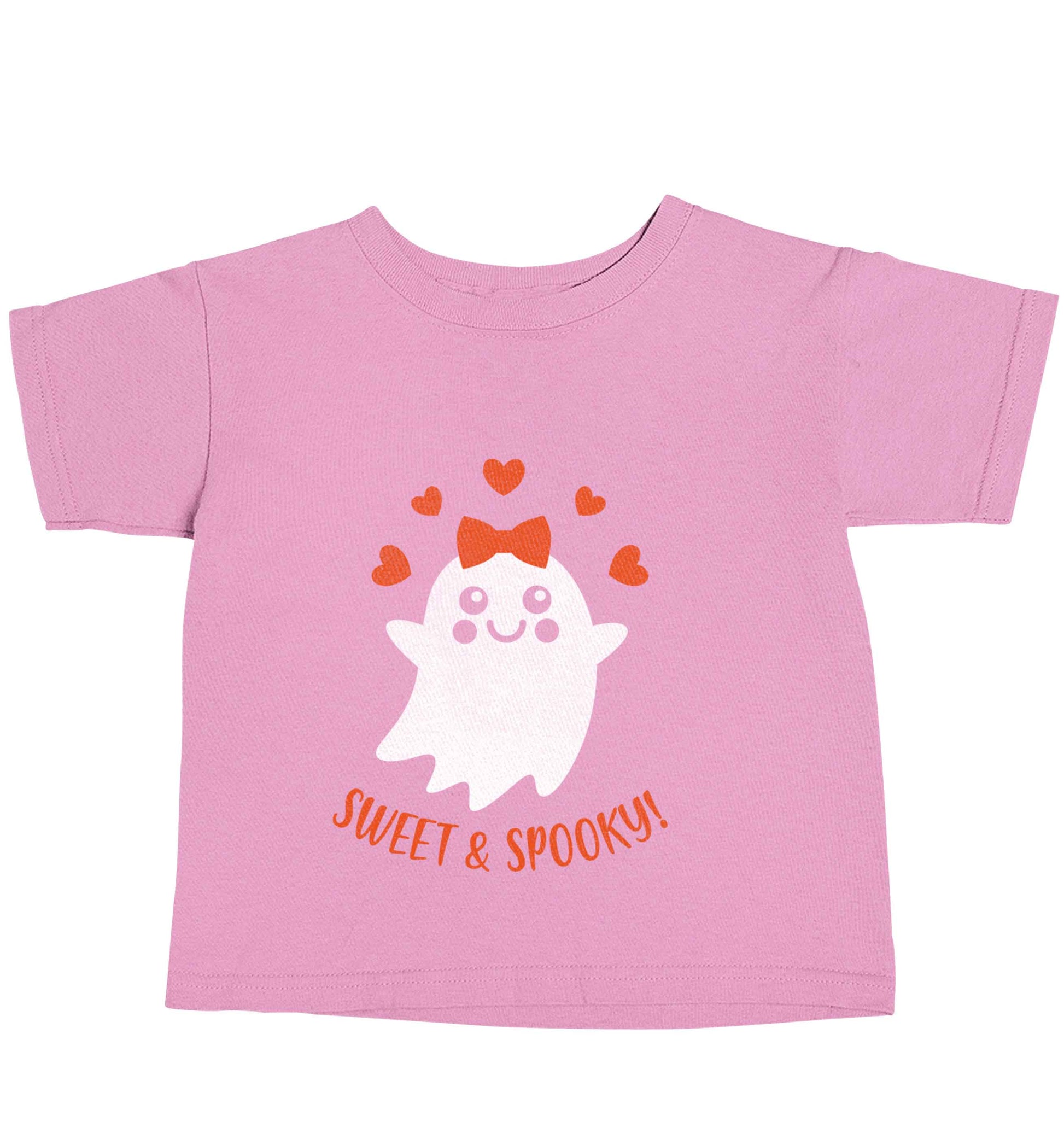 Sweet and spooky light pink baby toddler Tshirt 2 Years