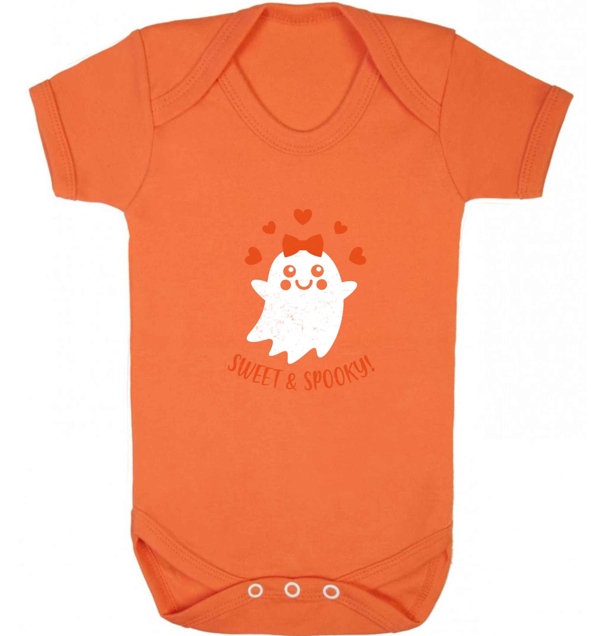Sweet and spooky baby vest orange 18-24 months
