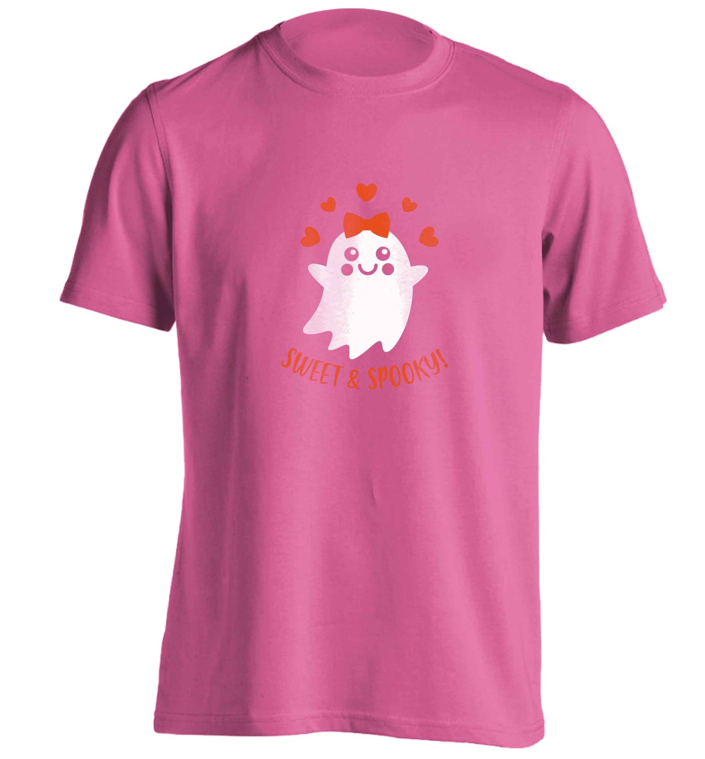 Sweet and spooky adults unisex pink Tshirt 2XL
