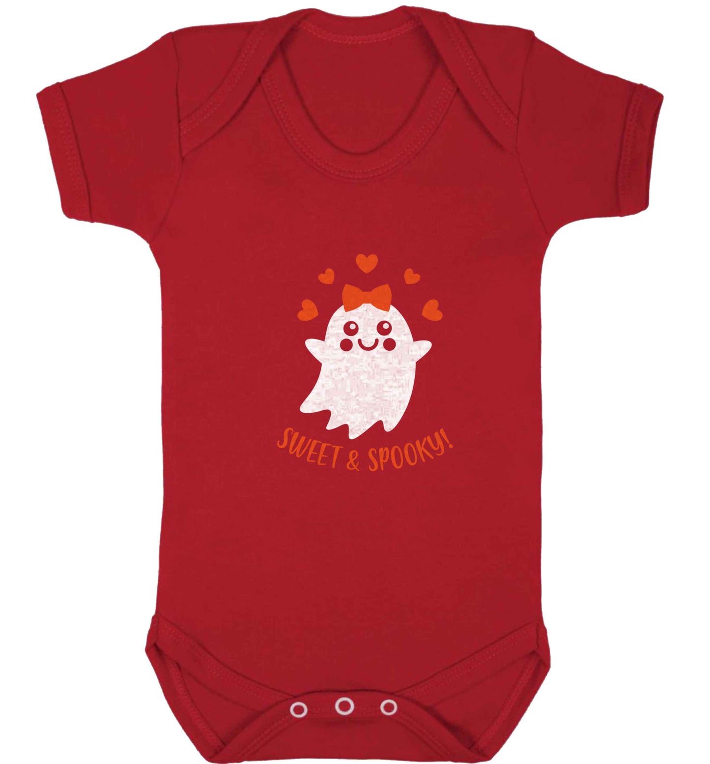 Sweet and spooky baby vest red 18-24 months