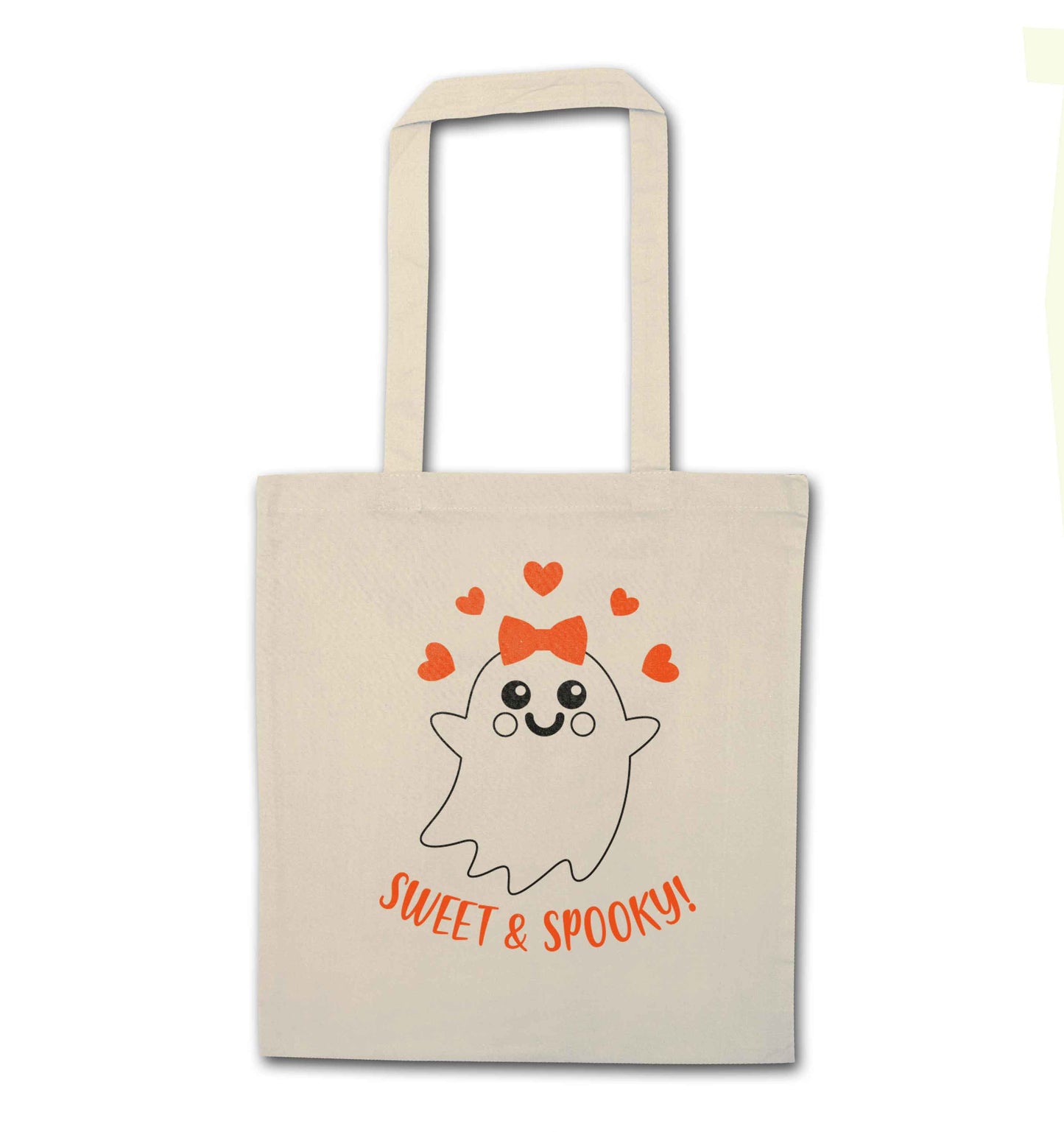 Sweet and spooky natural tote bag