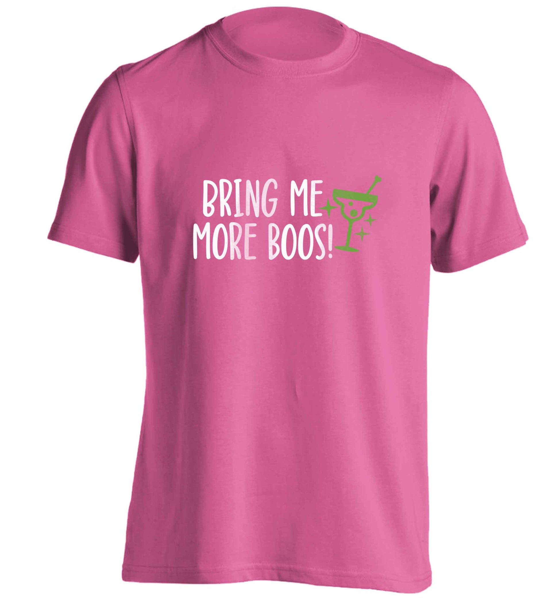 Bring me more boos adults unisex pink Tshirt 2XL