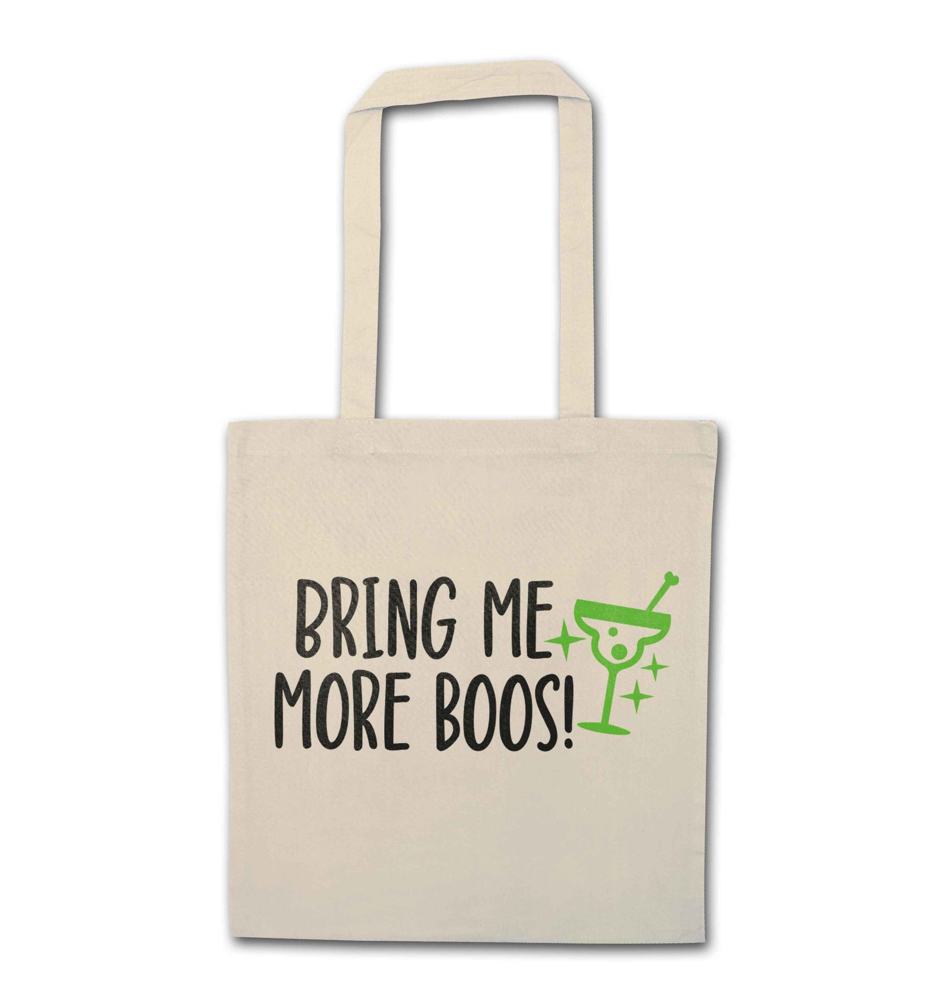 Bring me more boos natural tote bag