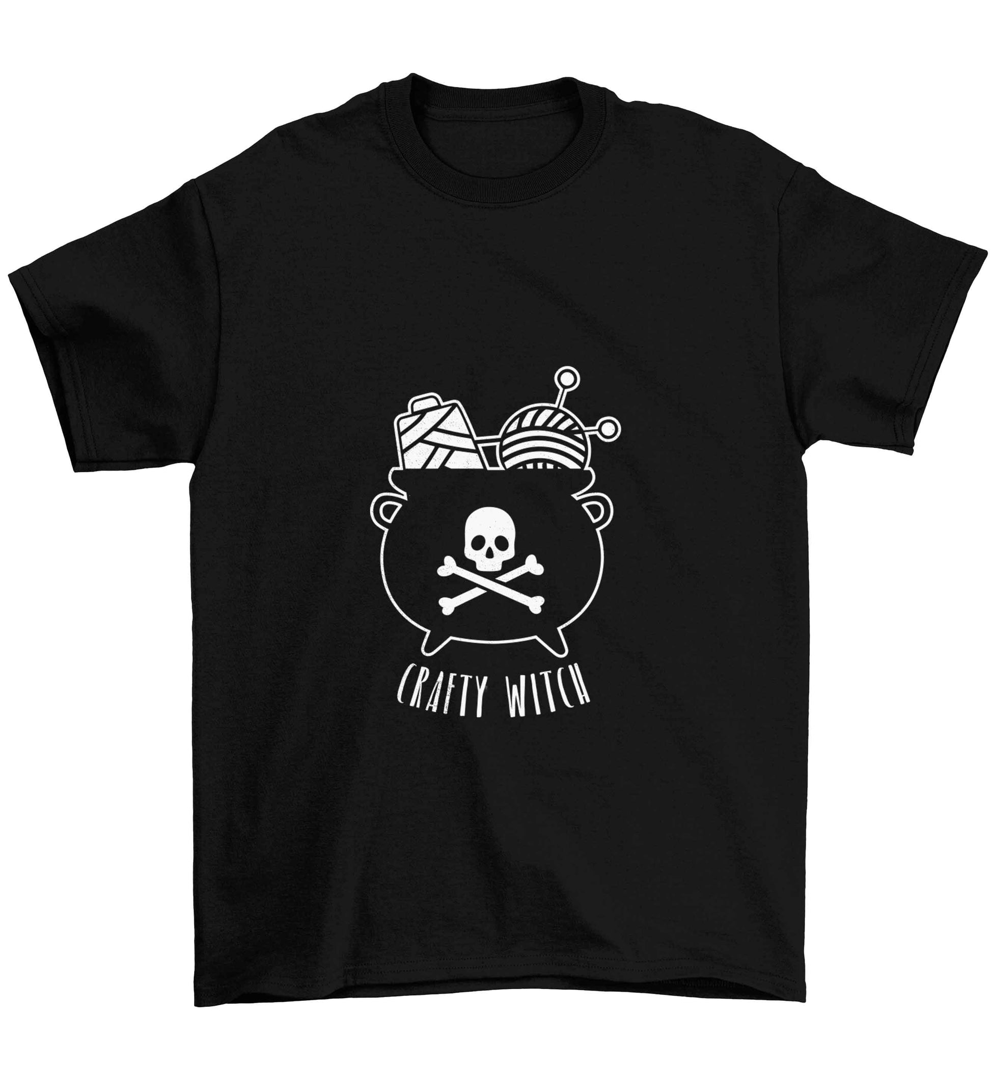 Crafty witch Children's black Tshirt 12-13 Years