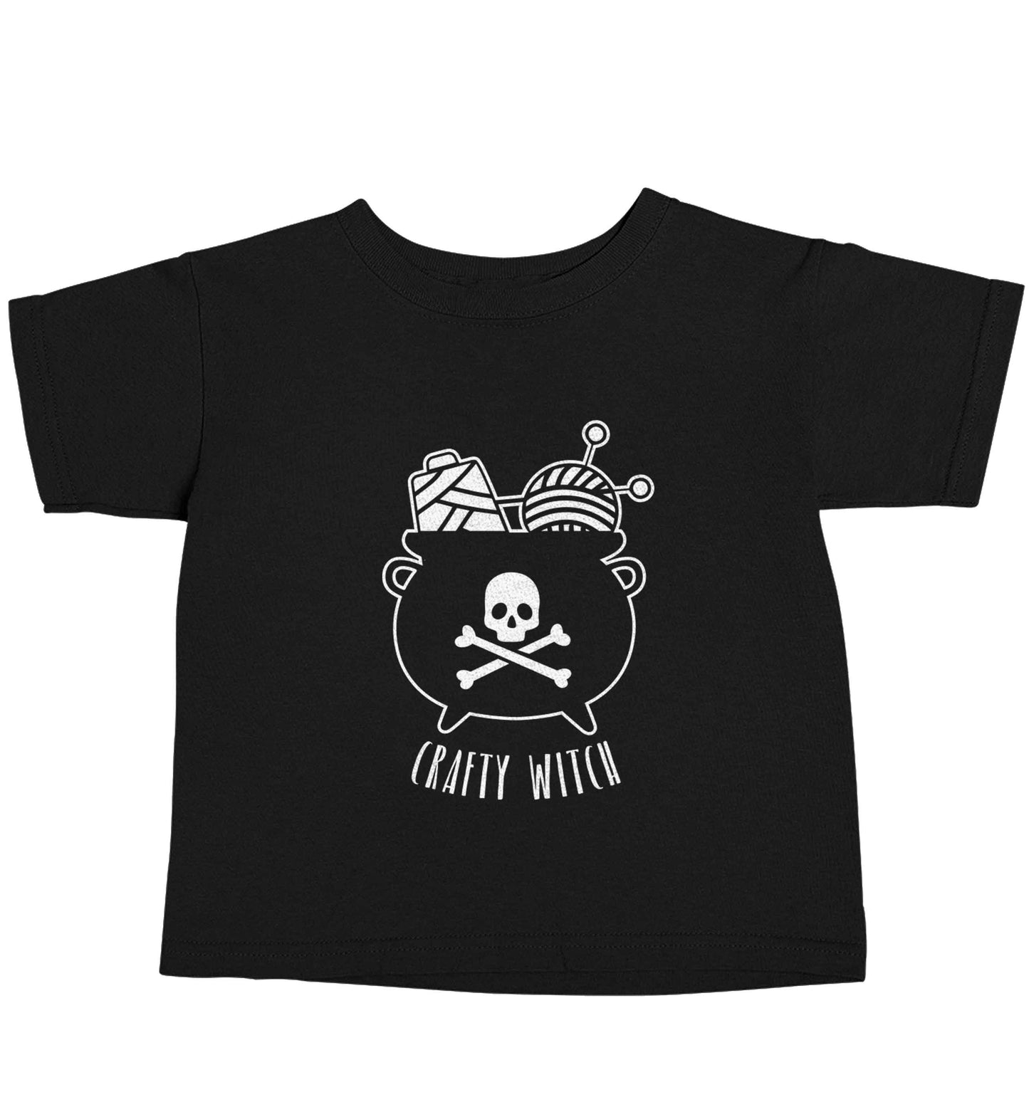 Crafty witch Black baby toddler Tshirt 2 years