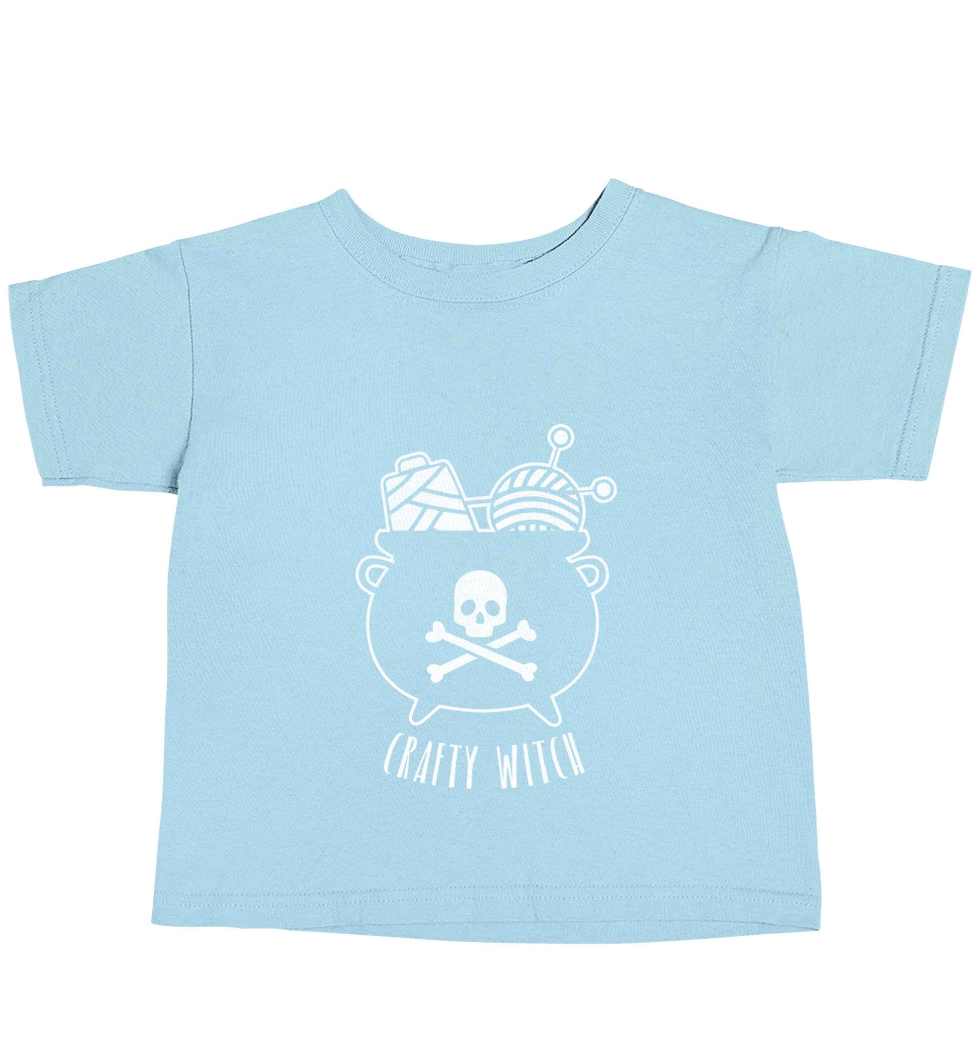 Crafty witch light blue baby toddler Tshirt 2 Years