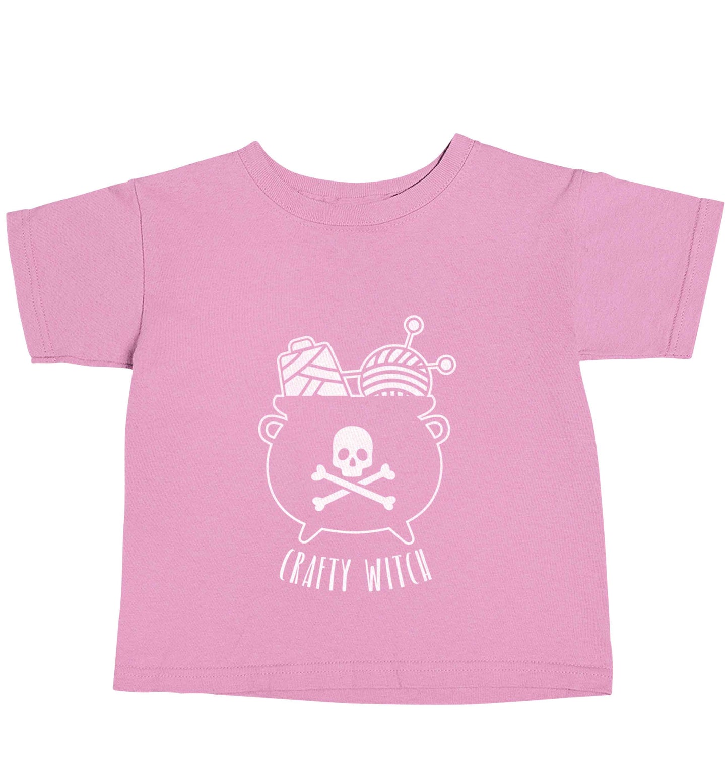 Crafty witch light pink baby toddler Tshirt 2 Years