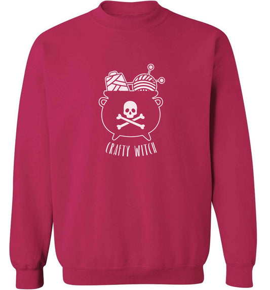 Crafty witch adult's unisex pink sweater 2XL