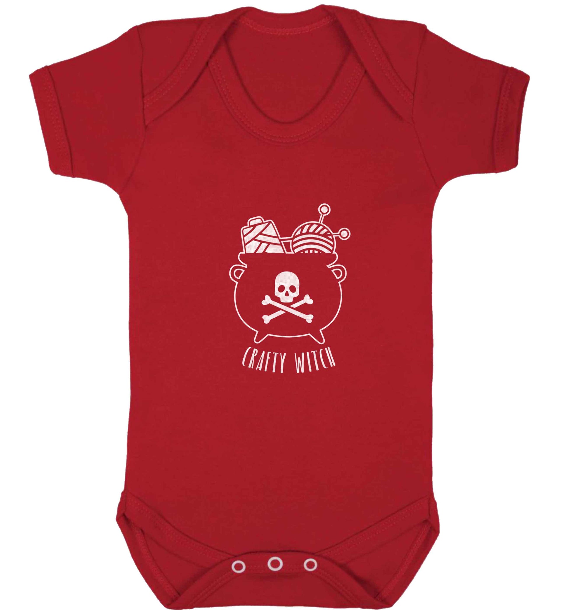 Crafty witch baby vest red 18-24 months