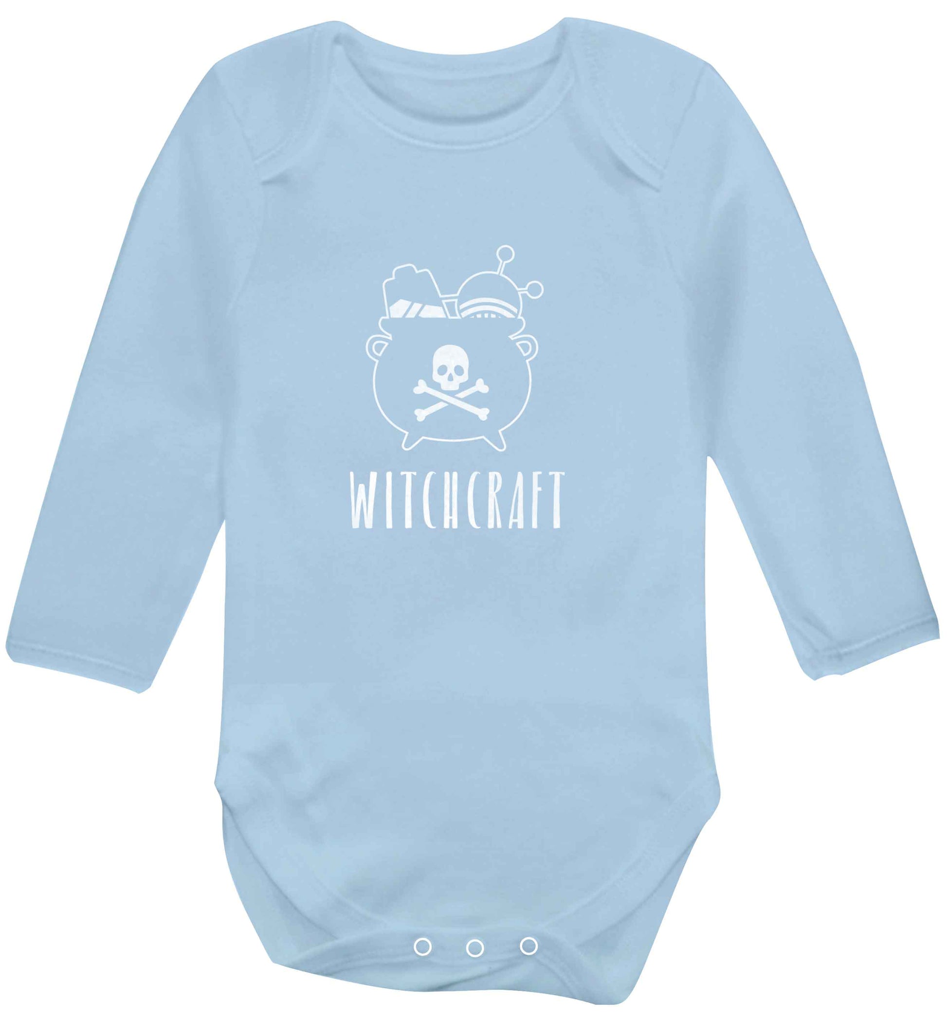 Witchcraft baby vest long sleeved pale blue 6-12 months
