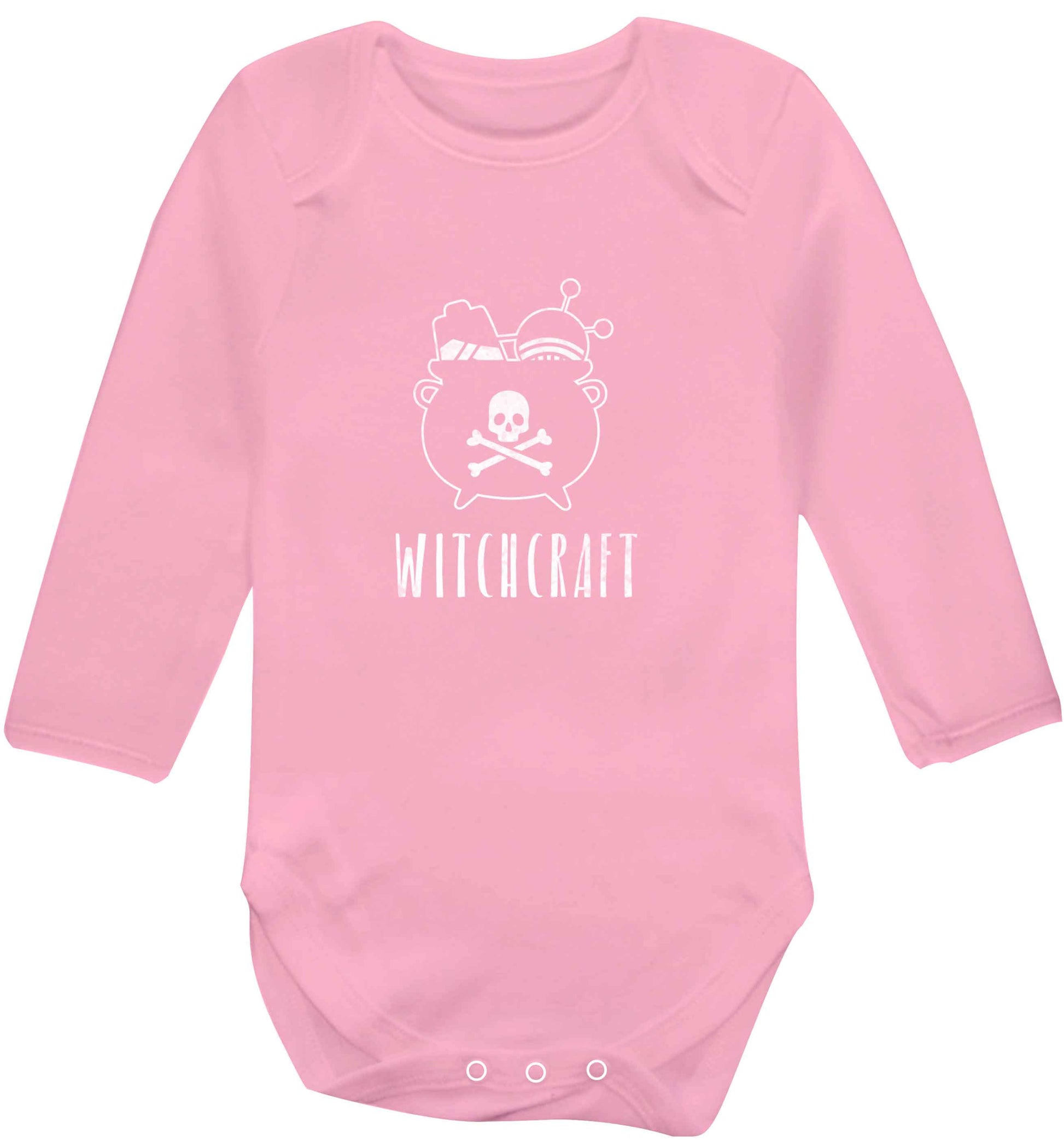 Witchcraft baby vest long sleeved pale pink 6-12 months