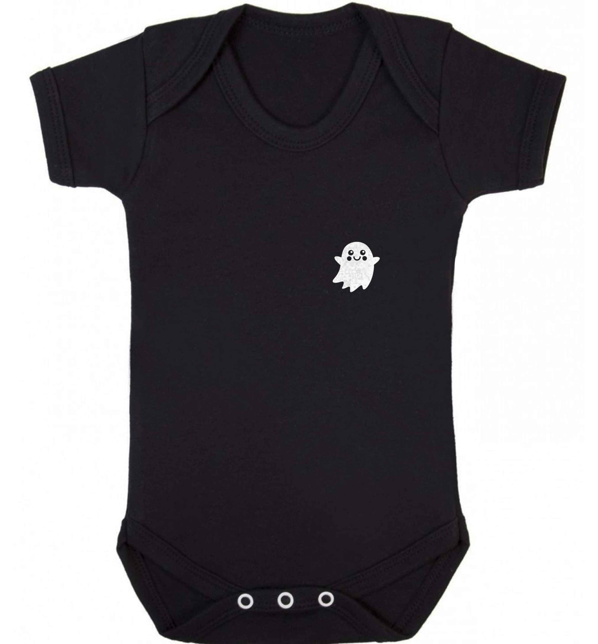 Pocket ghost baby vest black 18-24 months