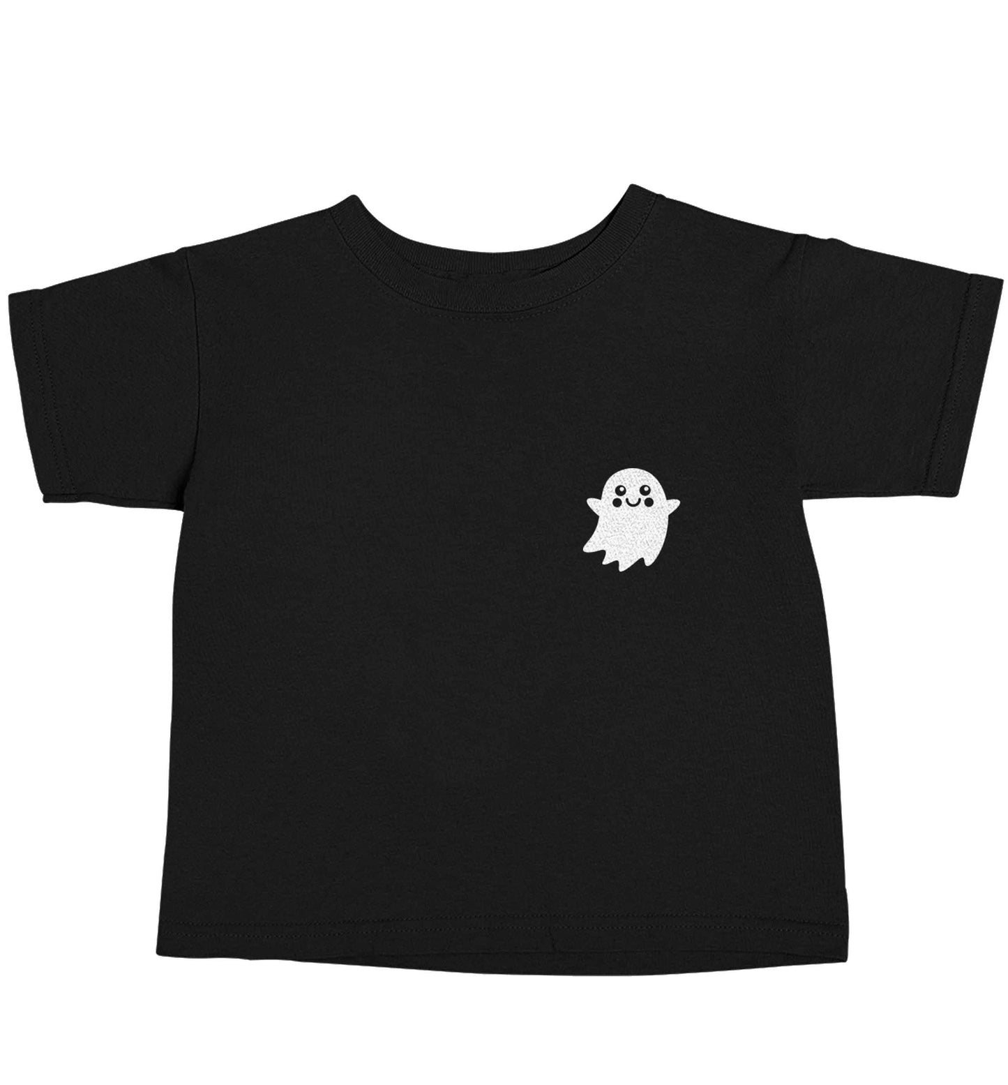 Pocket ghost Black baby toddler Tshirt 2 years
