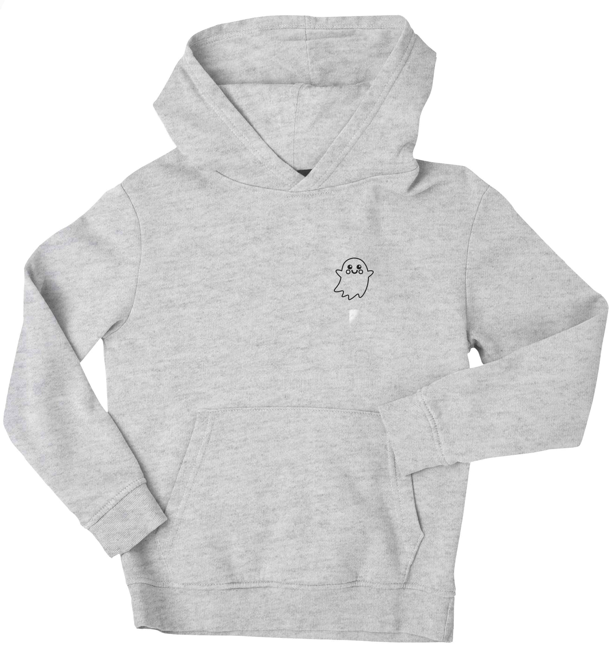 Pocket ghost children's grey hoodie 12-13 Years