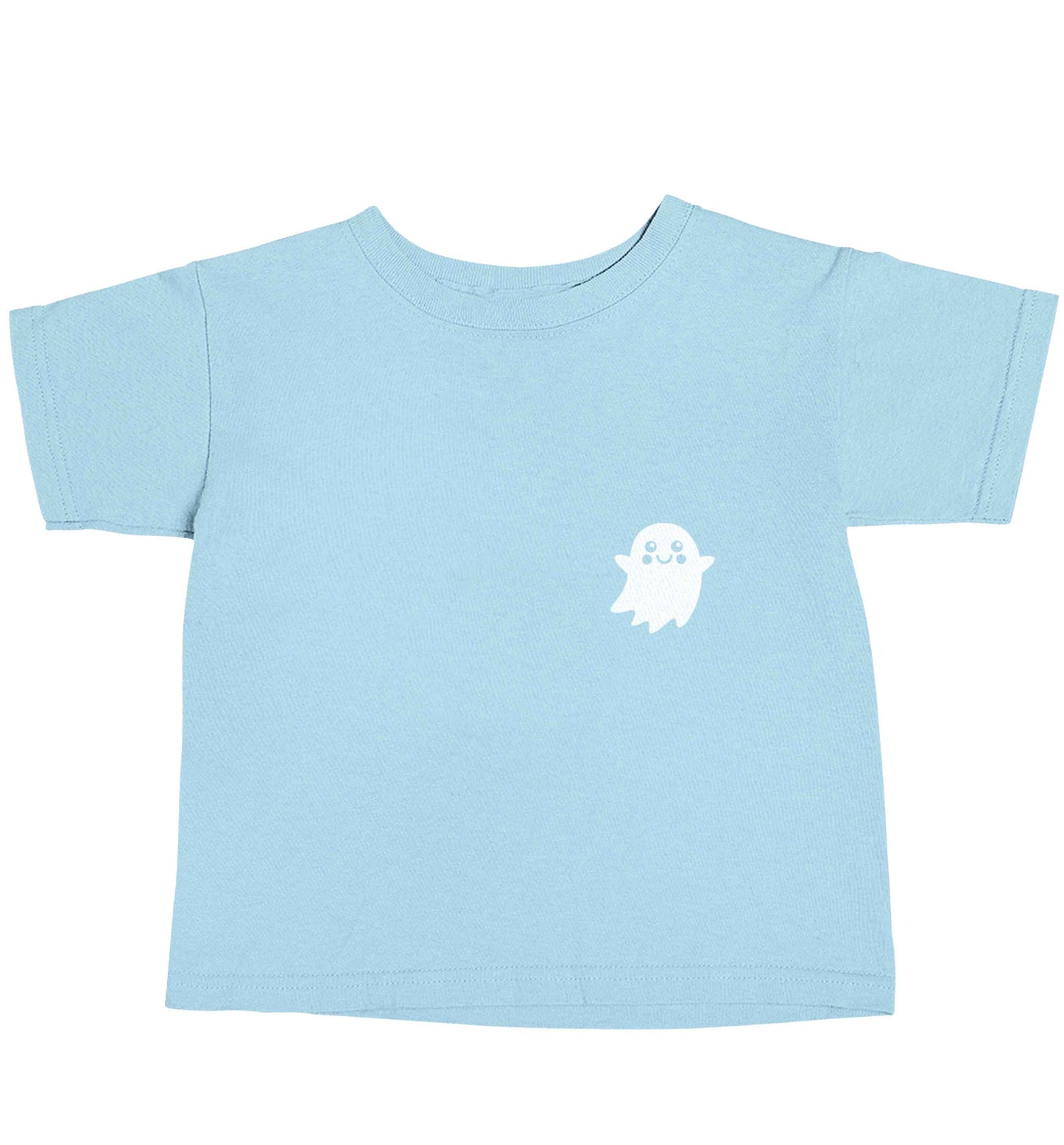 Pocket ghost light blue baby toddler Tshirt 2 Years