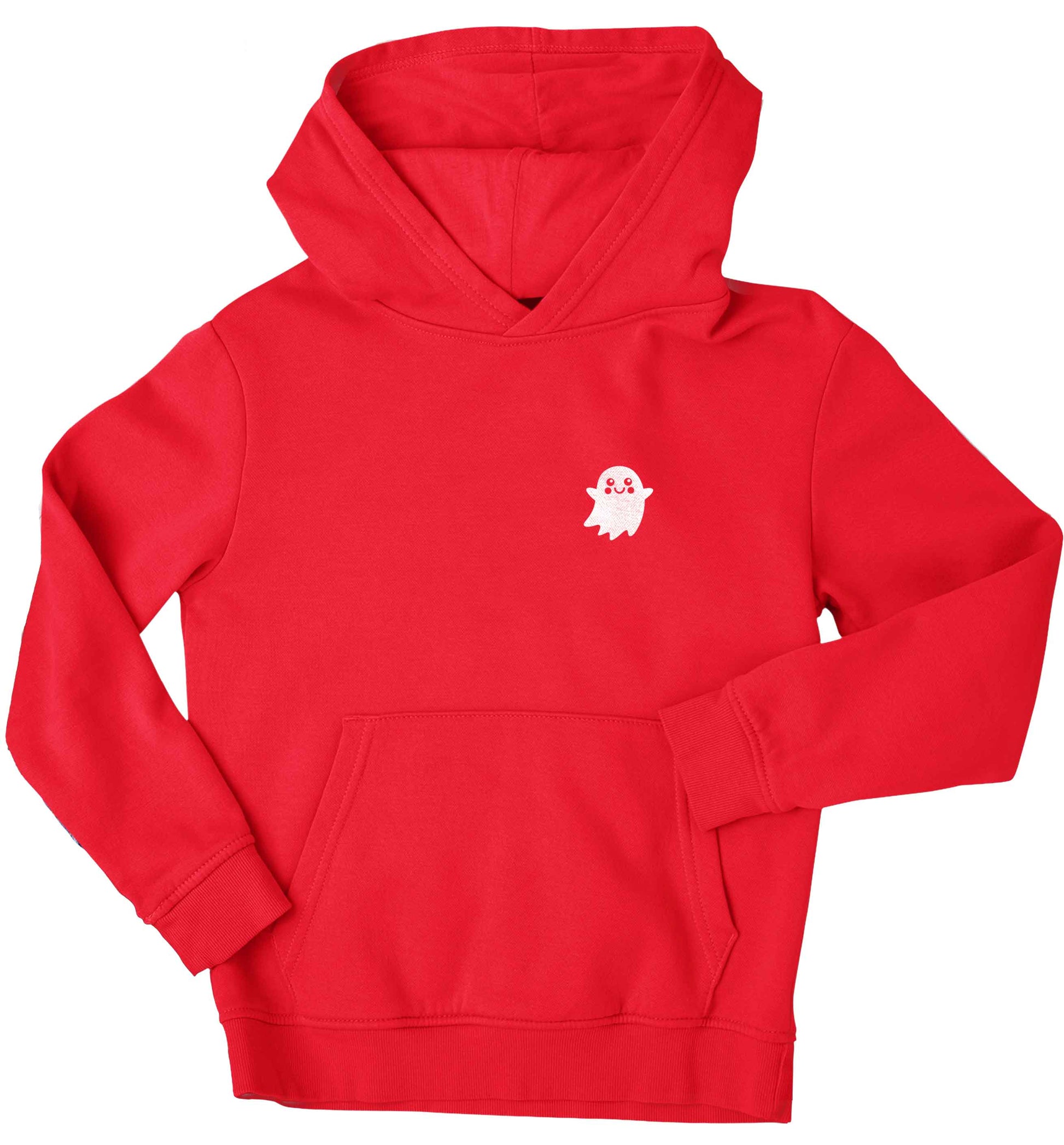 Pocket ghost children's red hoodie 12-13 Years