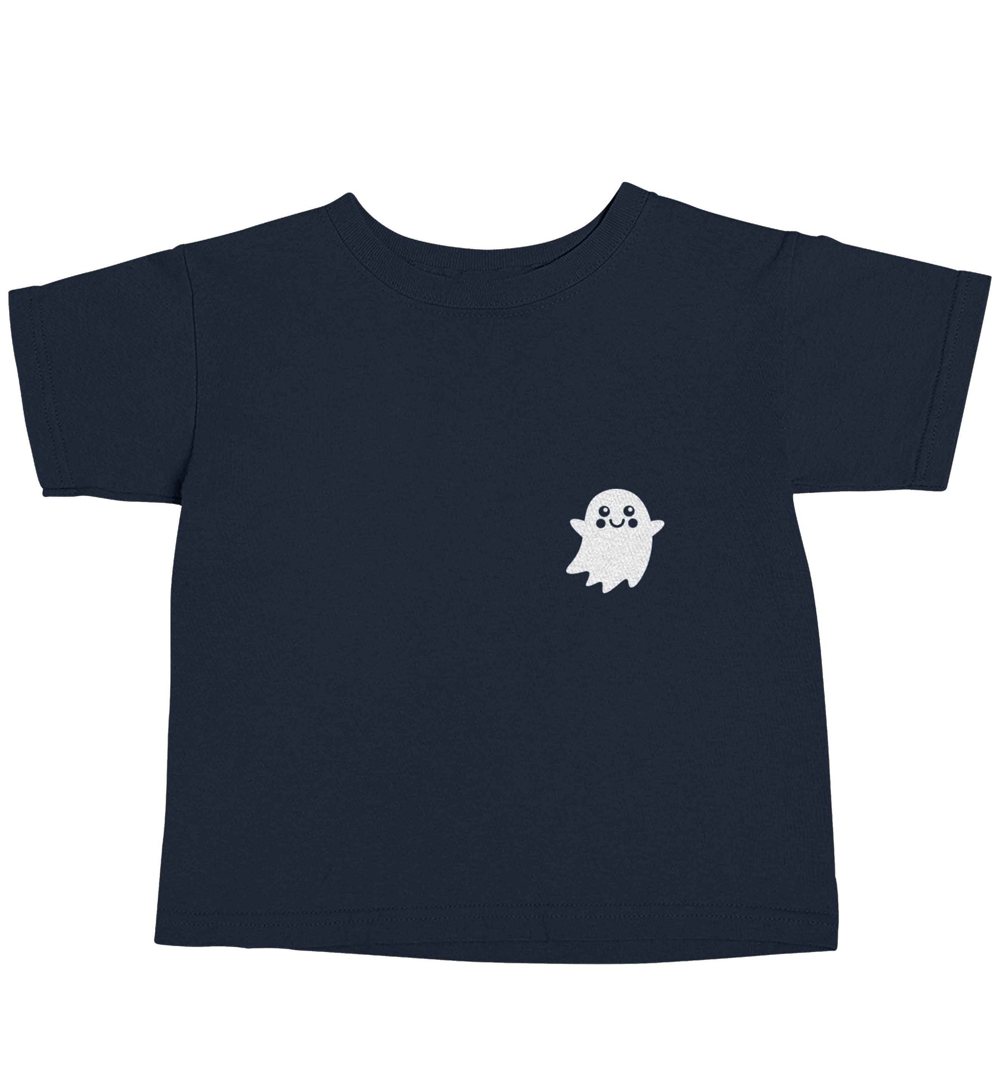 Pocket ghost navy baby toddler Tshirt 2 Years