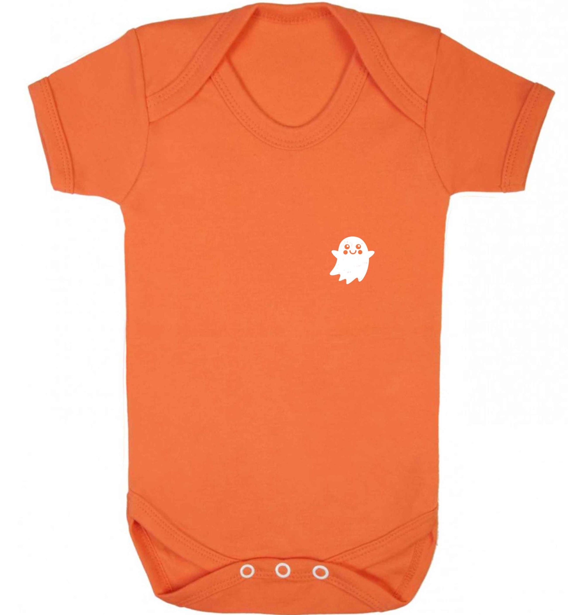 Pocket ghost baby vest orange 18-24 months