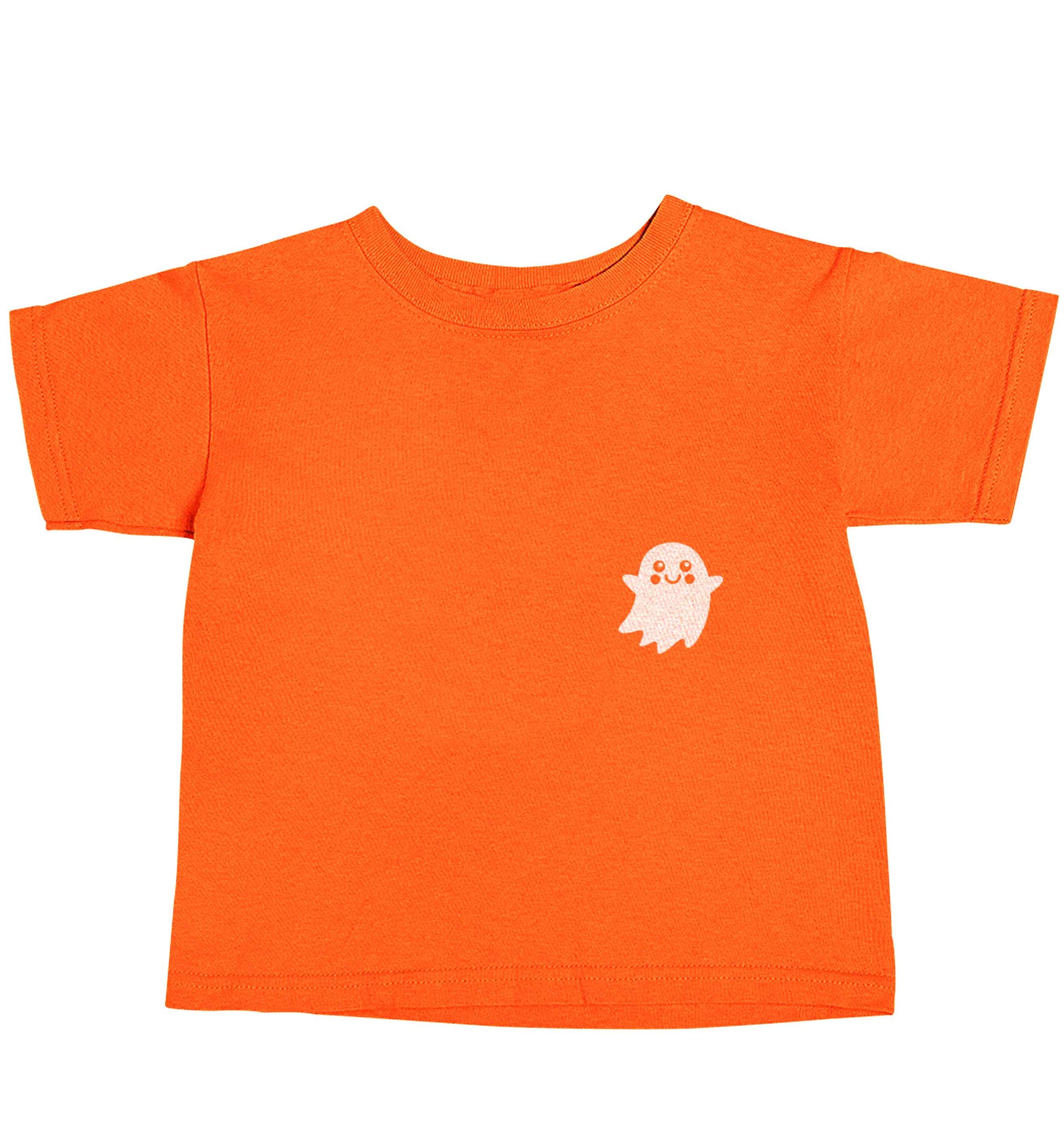Pocket ghost orange baby toddler Tshirt 2 Years