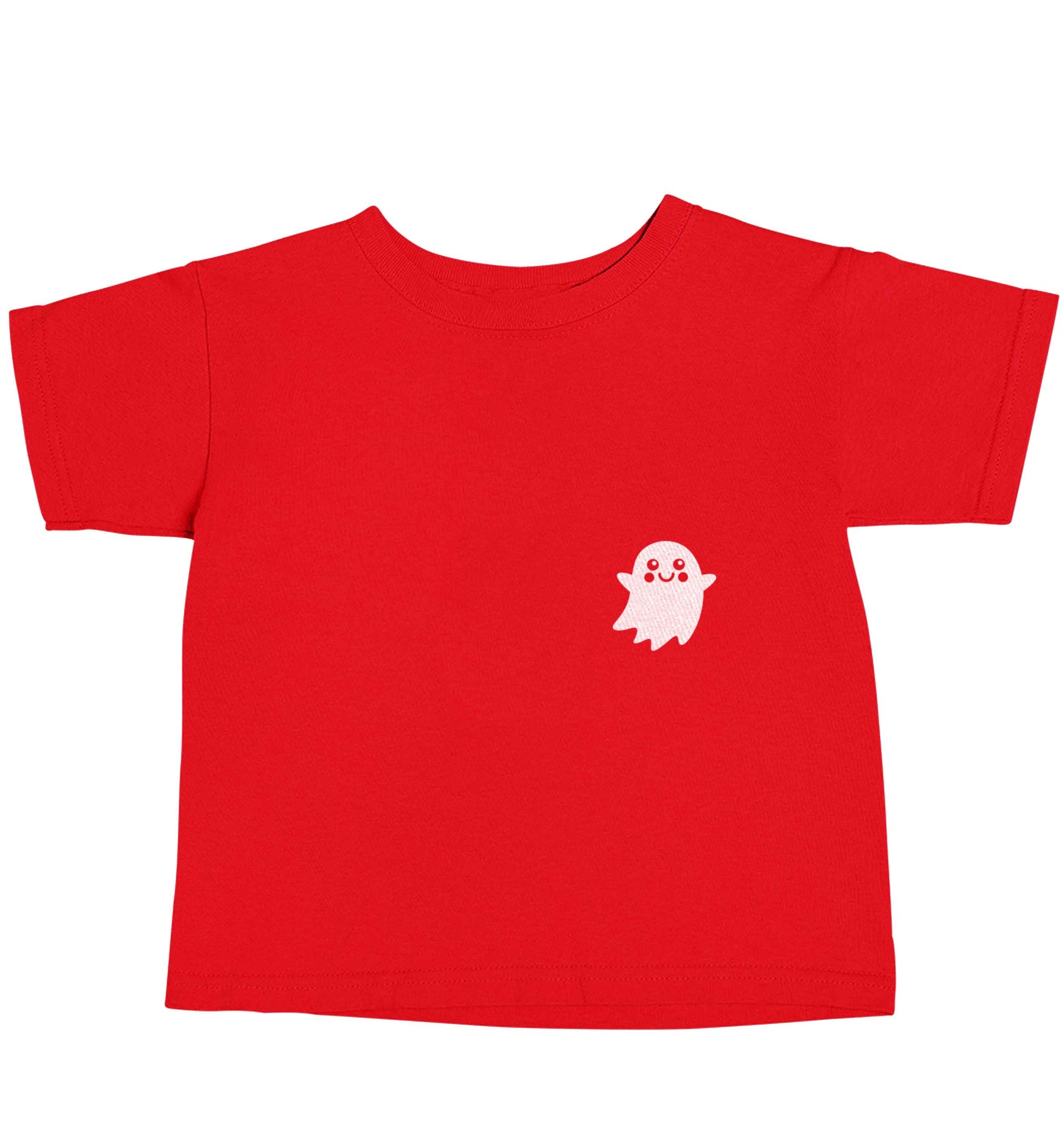 Pocket ghost red baby toddler Tshirt 2 Years