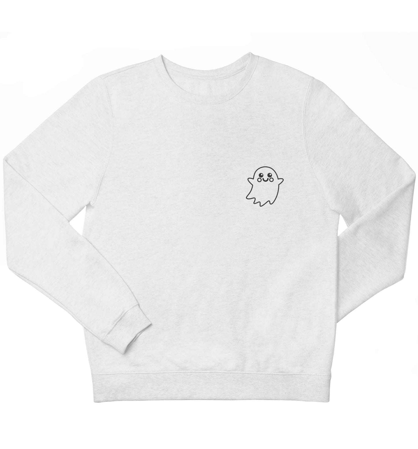Pocket ghost children's white sweater 12-13 Years