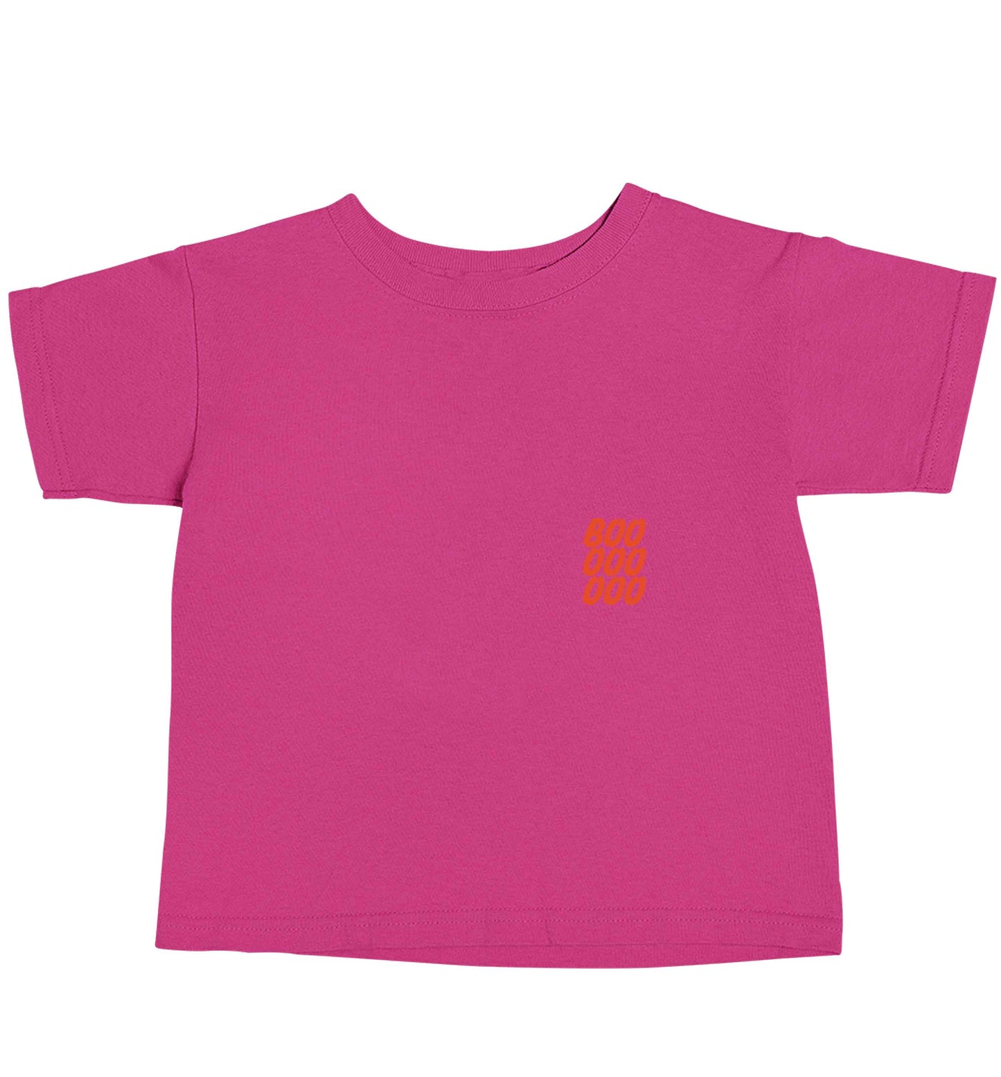 Boo pocket pink baby toddler Tshirt 2 Years